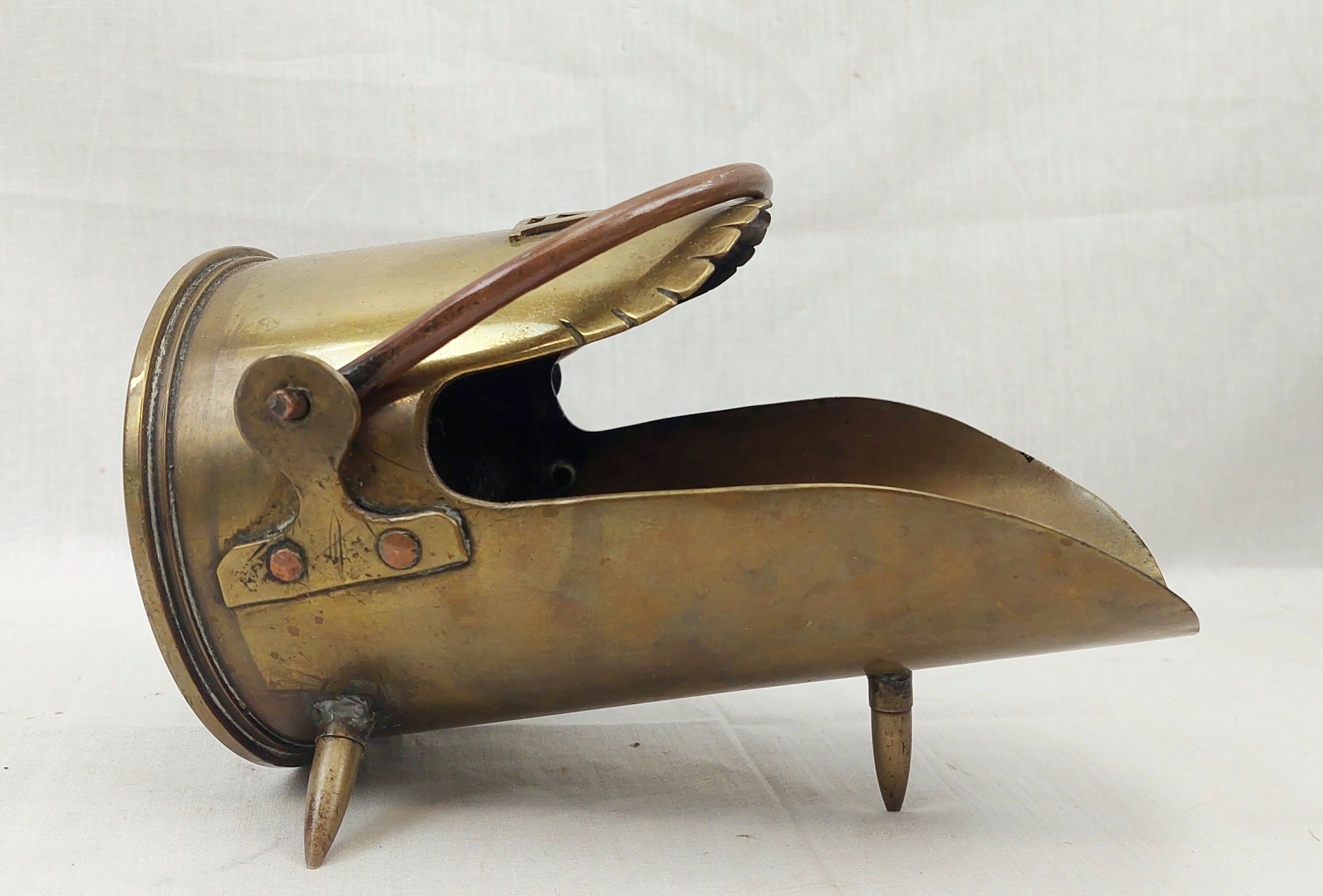 1917 18 Pounder Royal Field Artillery Trench Art Coal Scuttle - Image 3