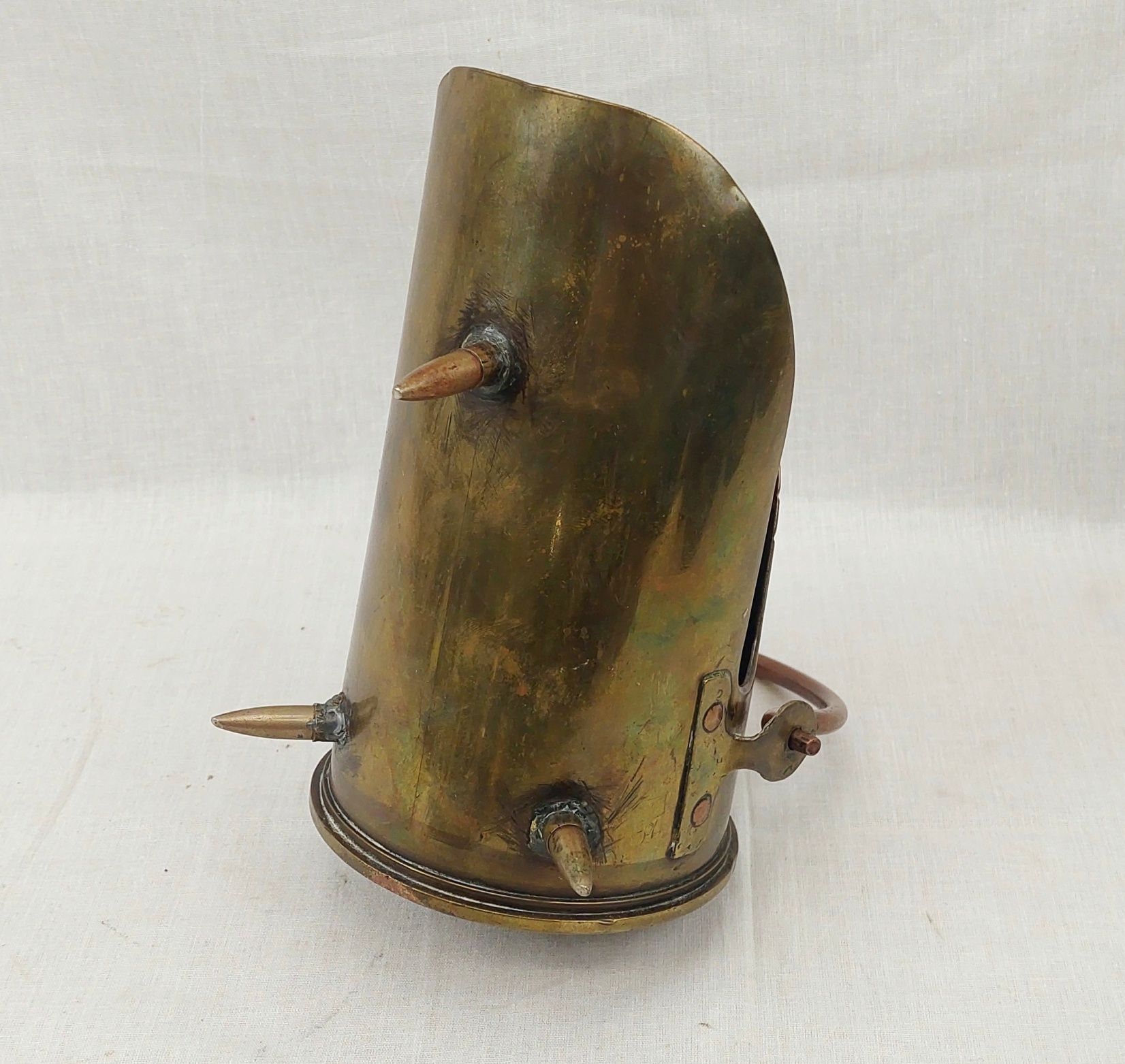 1917 18 Pounder Royal Field Artillery Trench Art Coal Scuttle - Image 4
