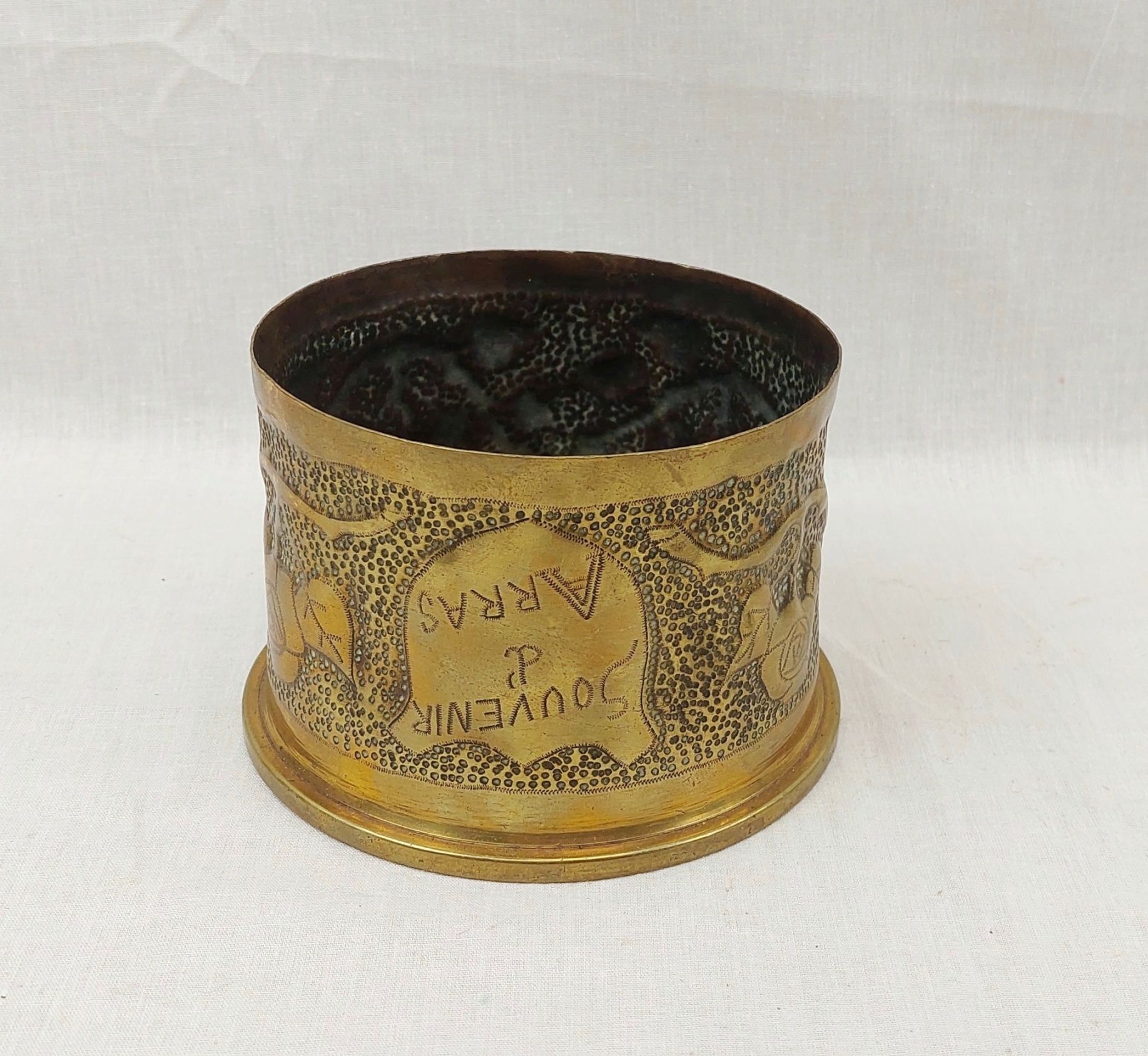 1917 4.5 Inch Trench Art Arras Jar