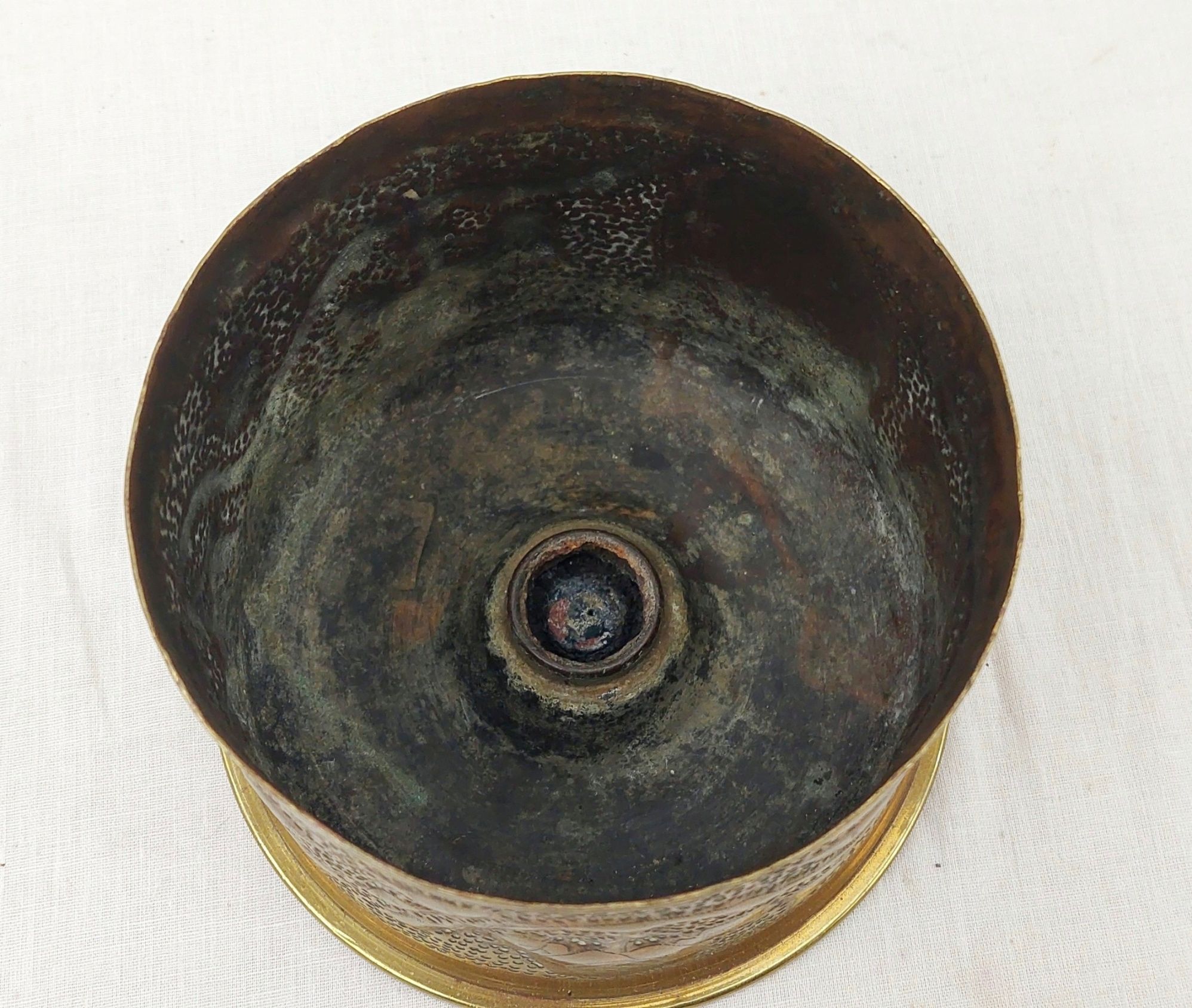 1917 4.5 Inch Trench Art Arras Jar - Image 5
