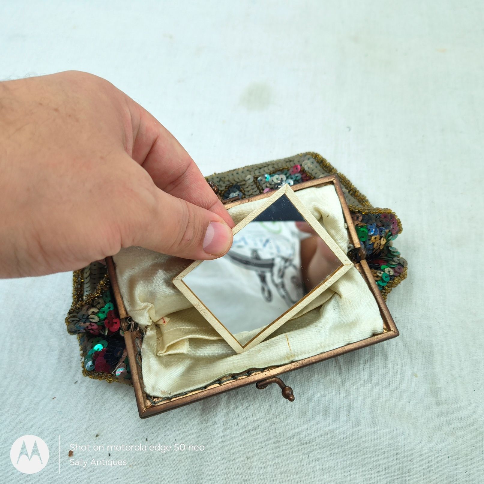 1920's Sequinned Ladies Clutch Bag - Image 4
