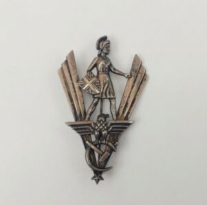 1930s Sterling Silver British Union Of Fascists Badge Oswald Moseley