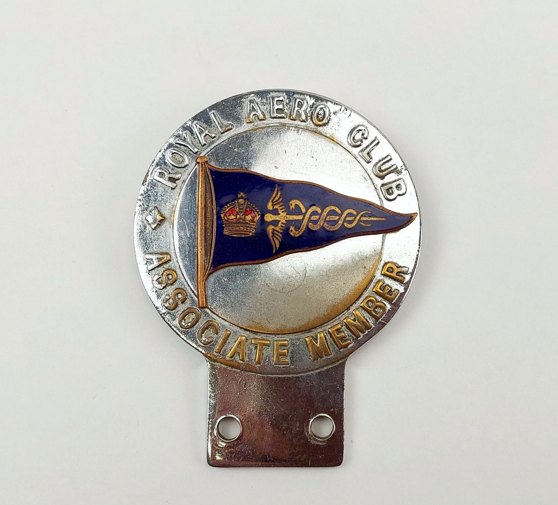 1950's Royal Aero Club United Kingdom Associate Member Car Badge #2