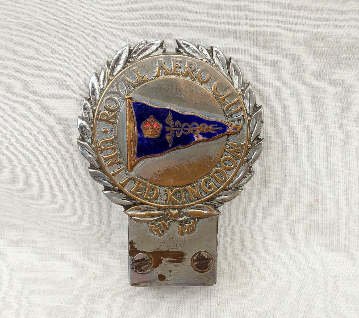 1950's Royal Aero Club United Kingdom Car Badge #2