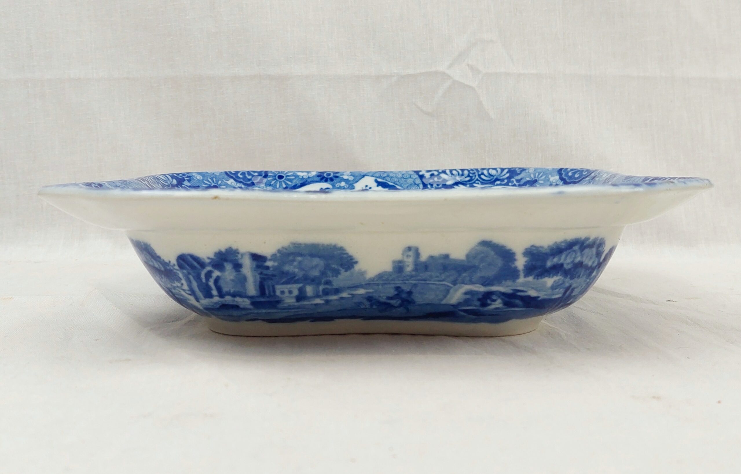 19th Century Spode Italian Blue Square Bowl - Image 7