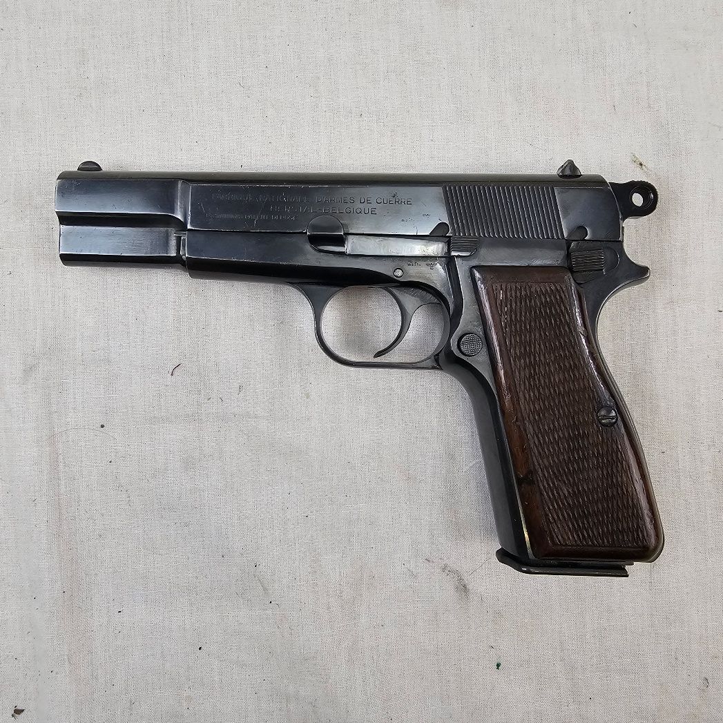 WW2 Nazi German Browning FN High Power Semi-Automatic Pistol - Old Spec