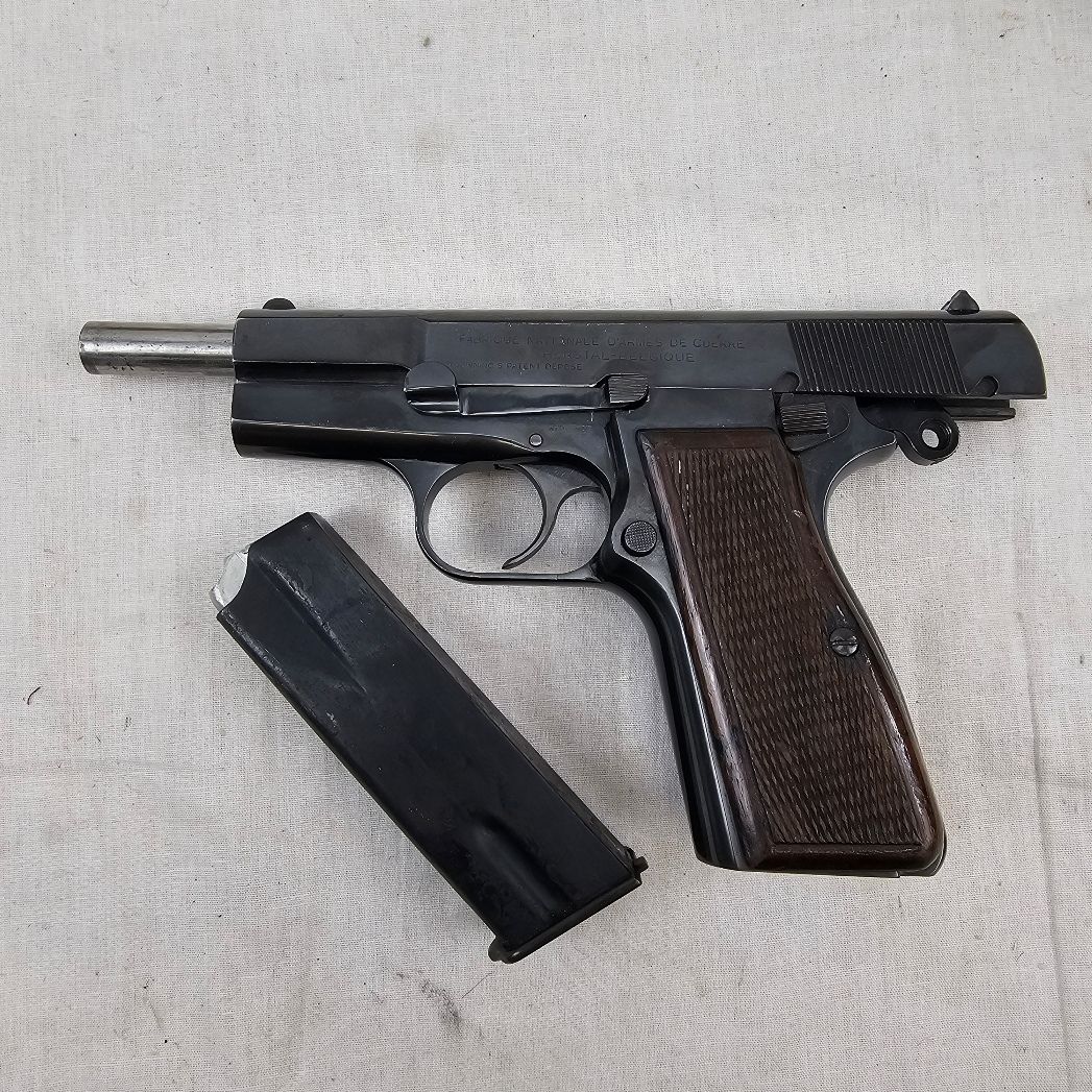 WW2 Nazi German Browning FN High Power Semi-Automatic Pistol - Old Spec - Image 9