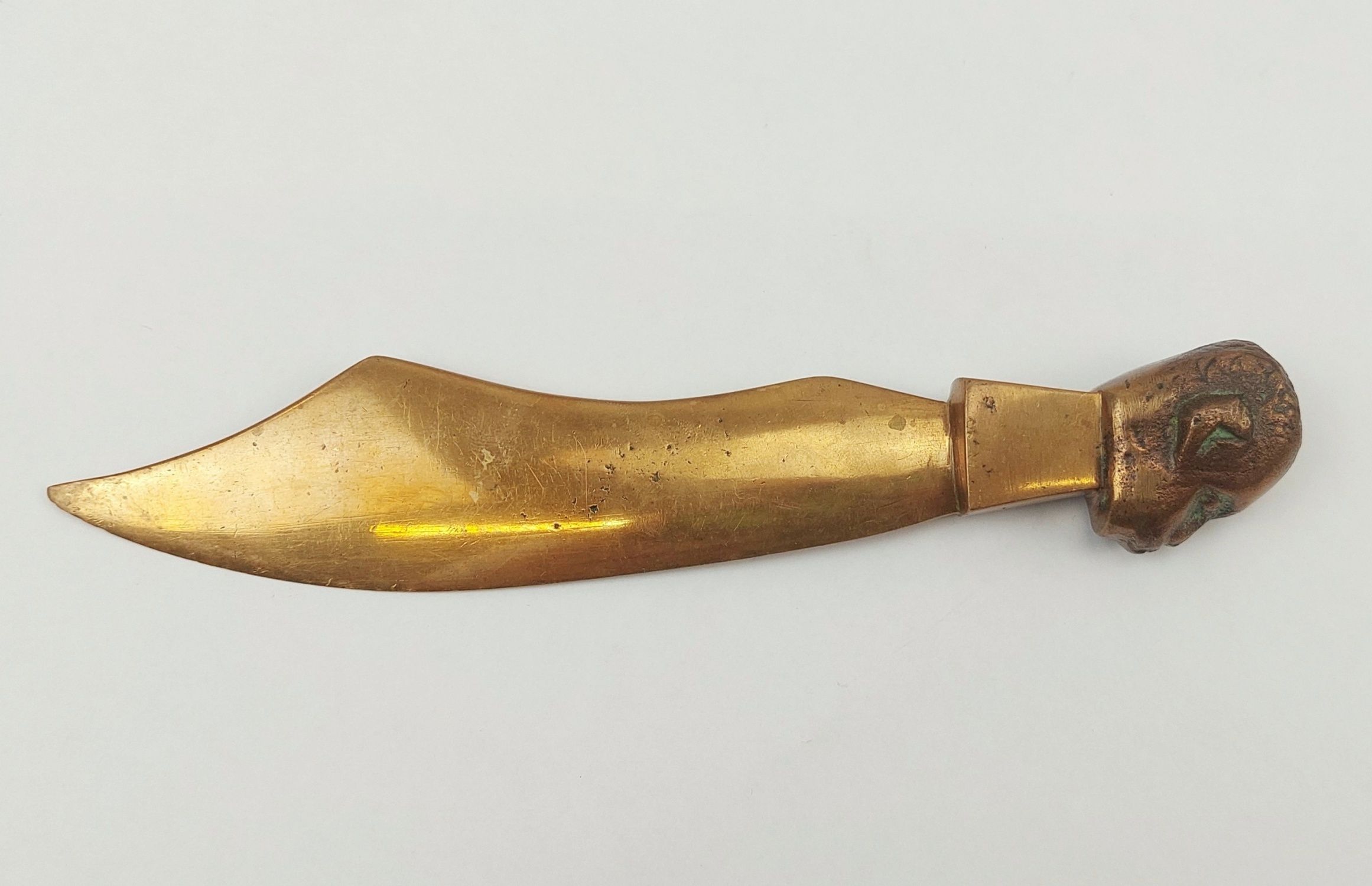 Early 20th Century African Head Brass Letter Opener