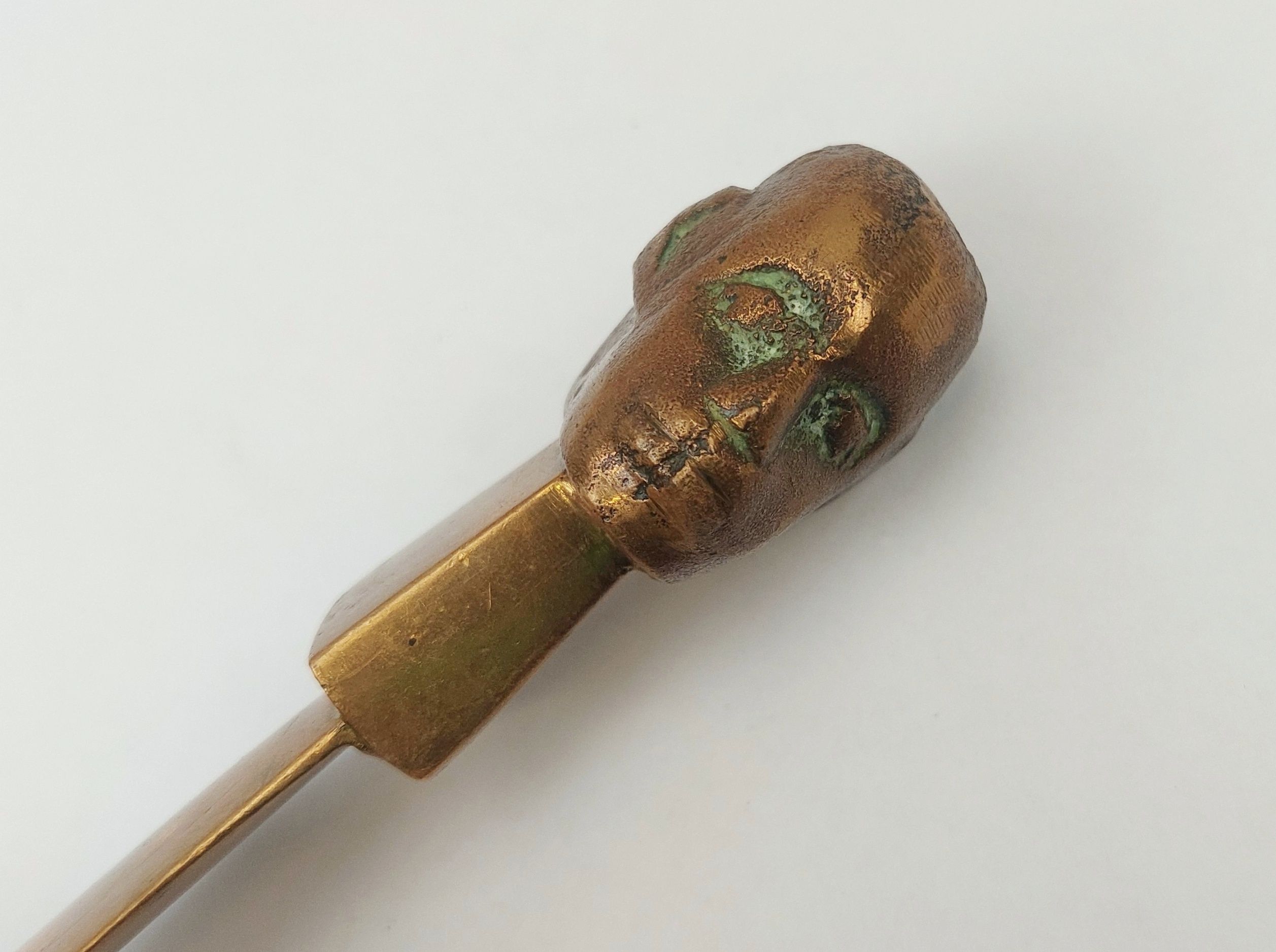 Early 20th Century African Head Brass Letter Opener - Image 6