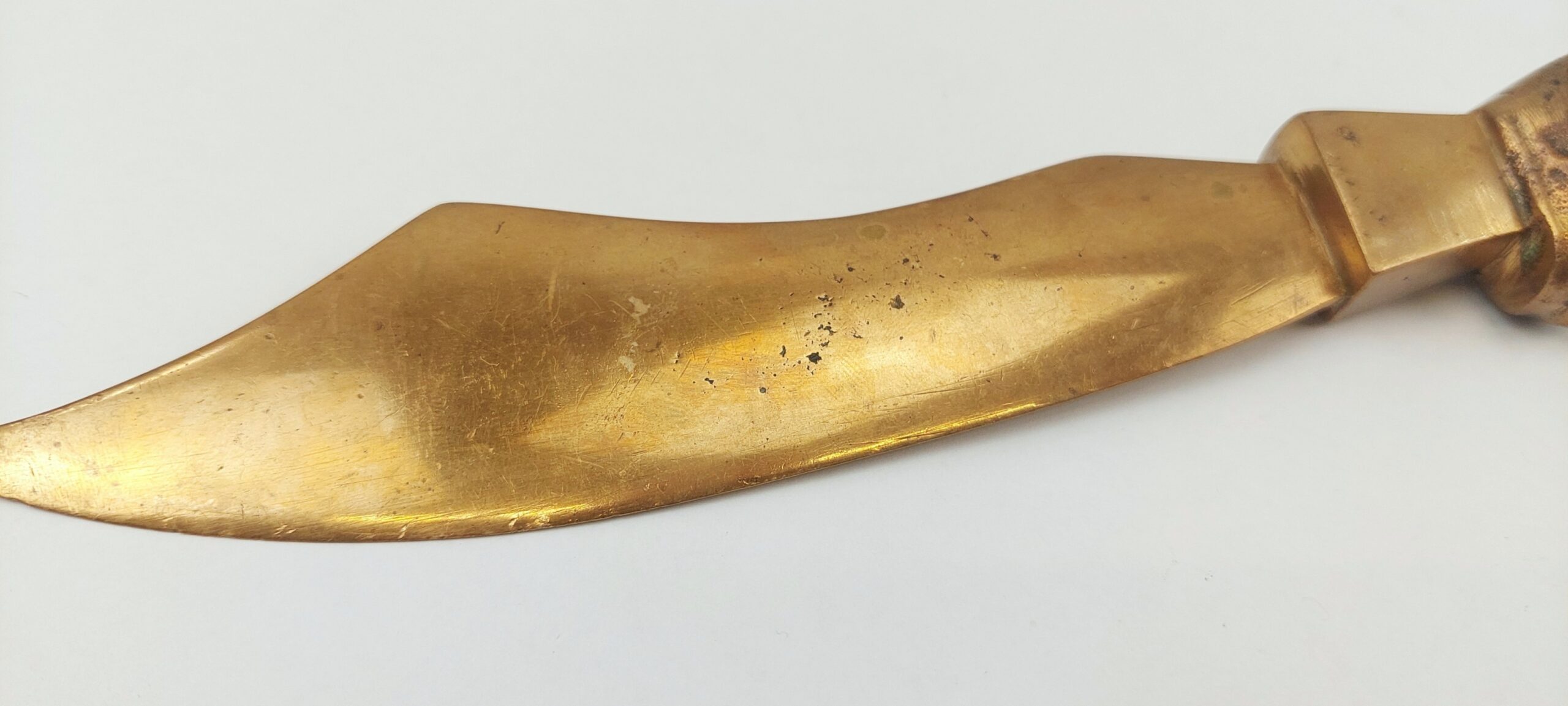 Early 20th Century African Head Brass Letter Opener - Image 4