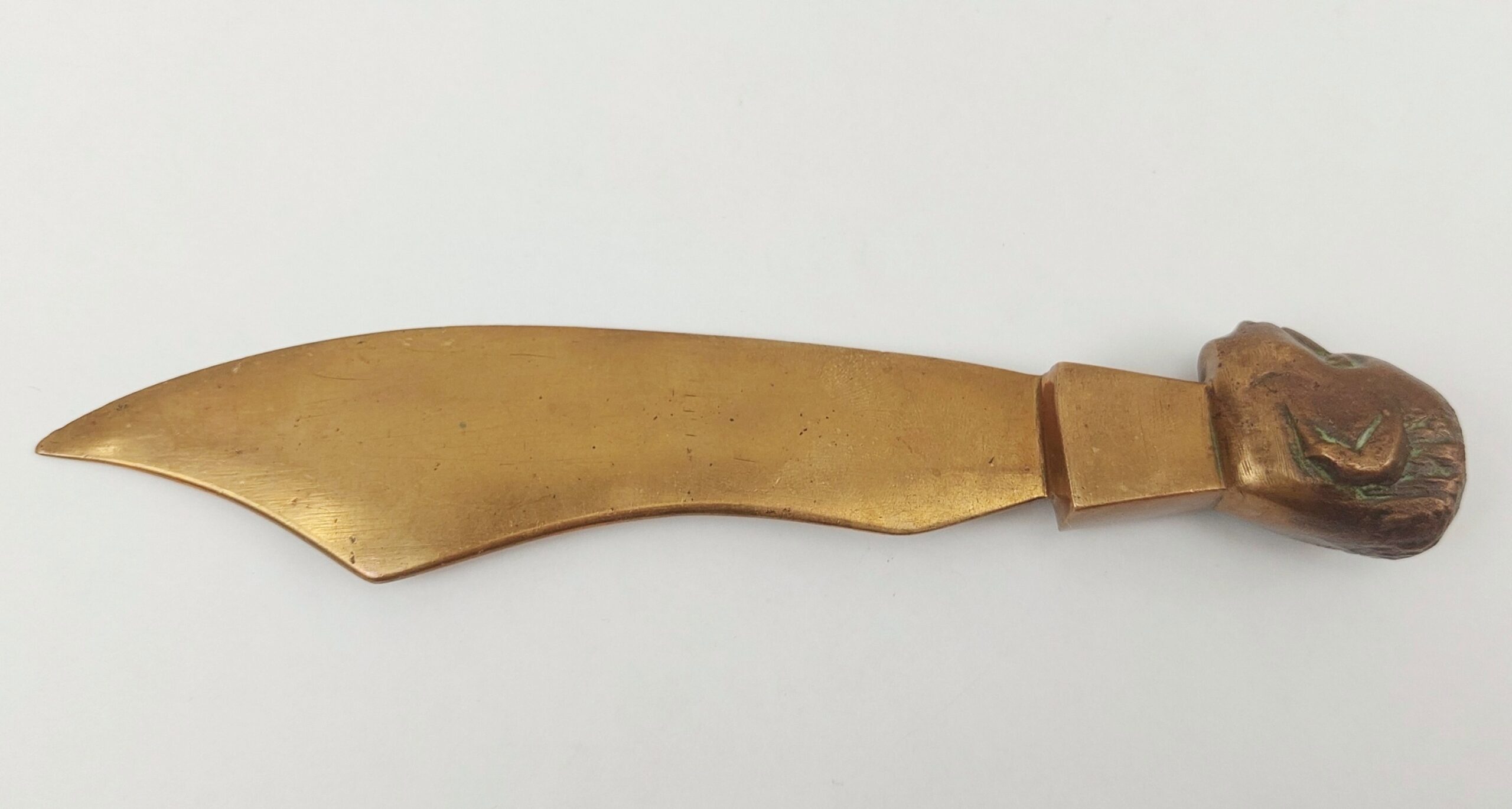 Early 20th Century African Head Brass Letter Opener - Image 2
