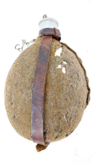German, WW2, M31 Canteen with original Wool Cover & Straps, Dated & Marked CFL37, W.A.L.40, E. Bechstein