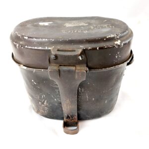 German, WW2, Mess Tin with Original Black Paint (As Issued to SS)