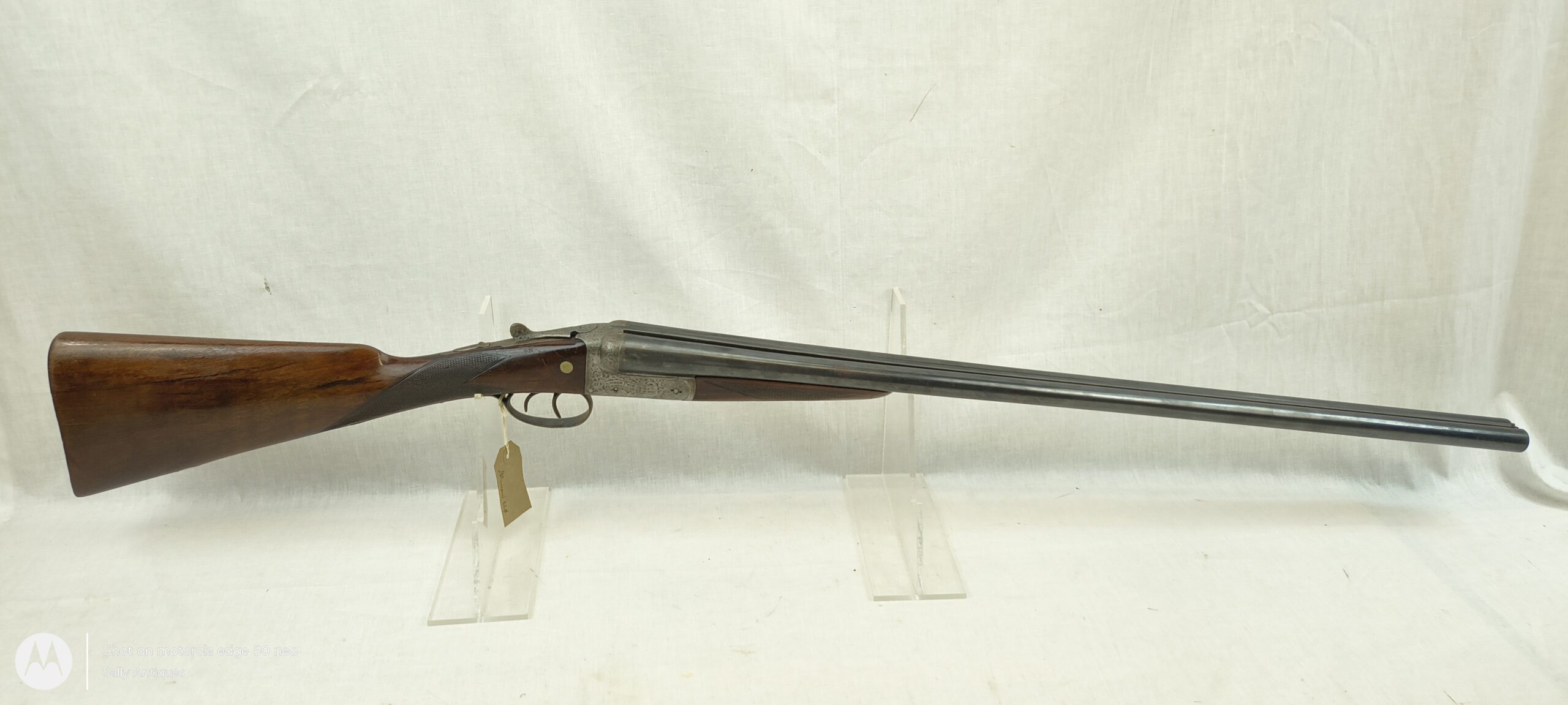 Old Spec Deactivated British Grand Prix Double Barrel Double Trigger Shotgun