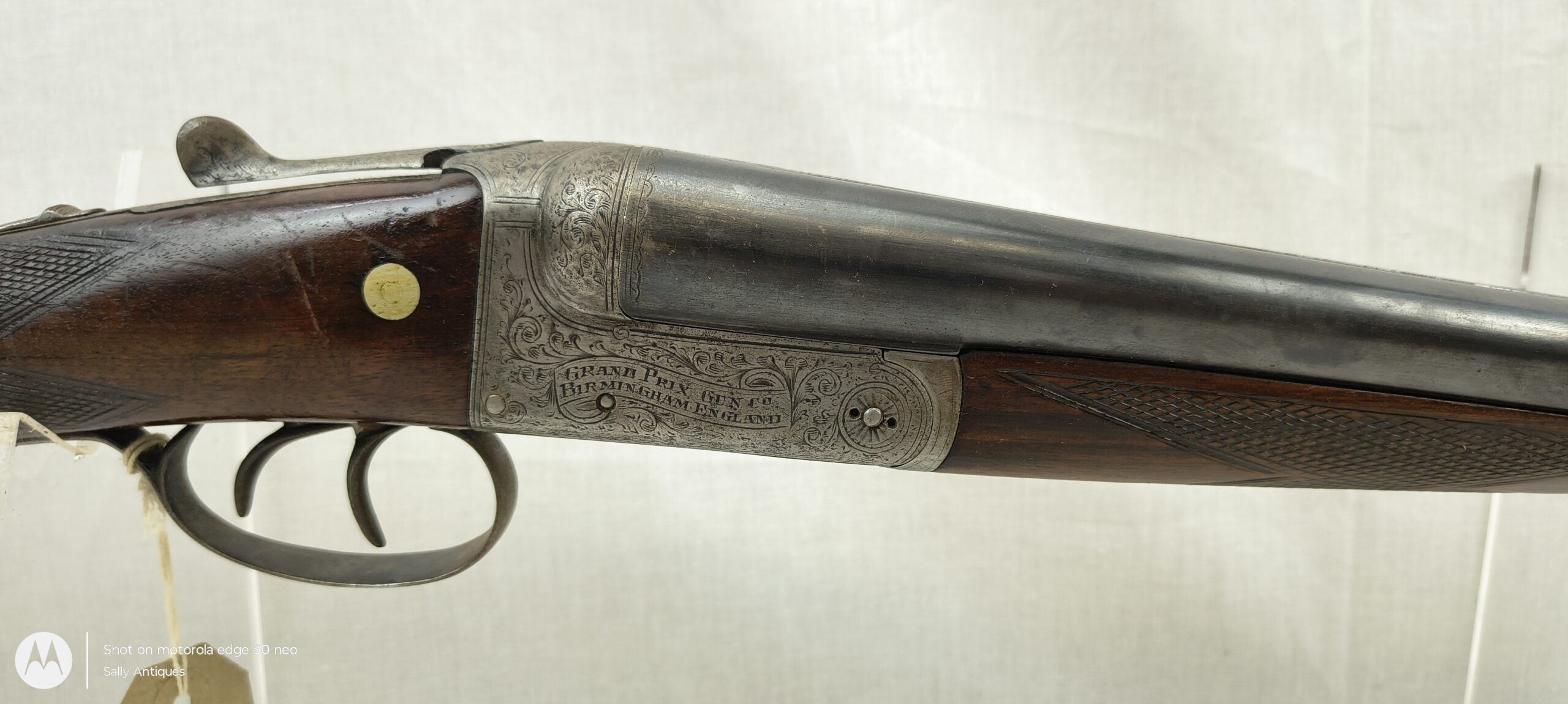 Old Spec Deactivated British Grand Prix Double Barrel Double Trigger Shotgun - Image 2