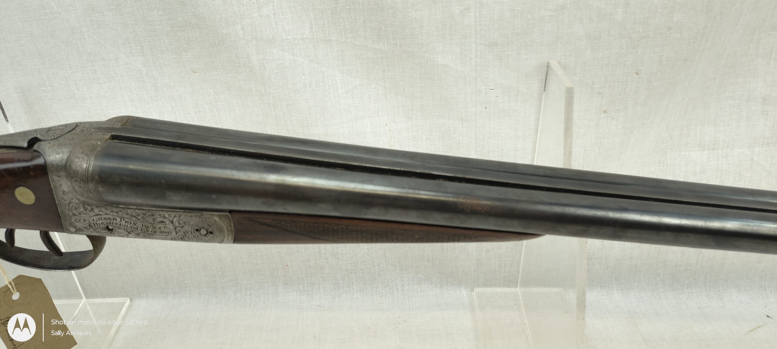 Old Spec Deactivated British Grand Prix Double Barrel Double Trigger Shotgun - Image 5