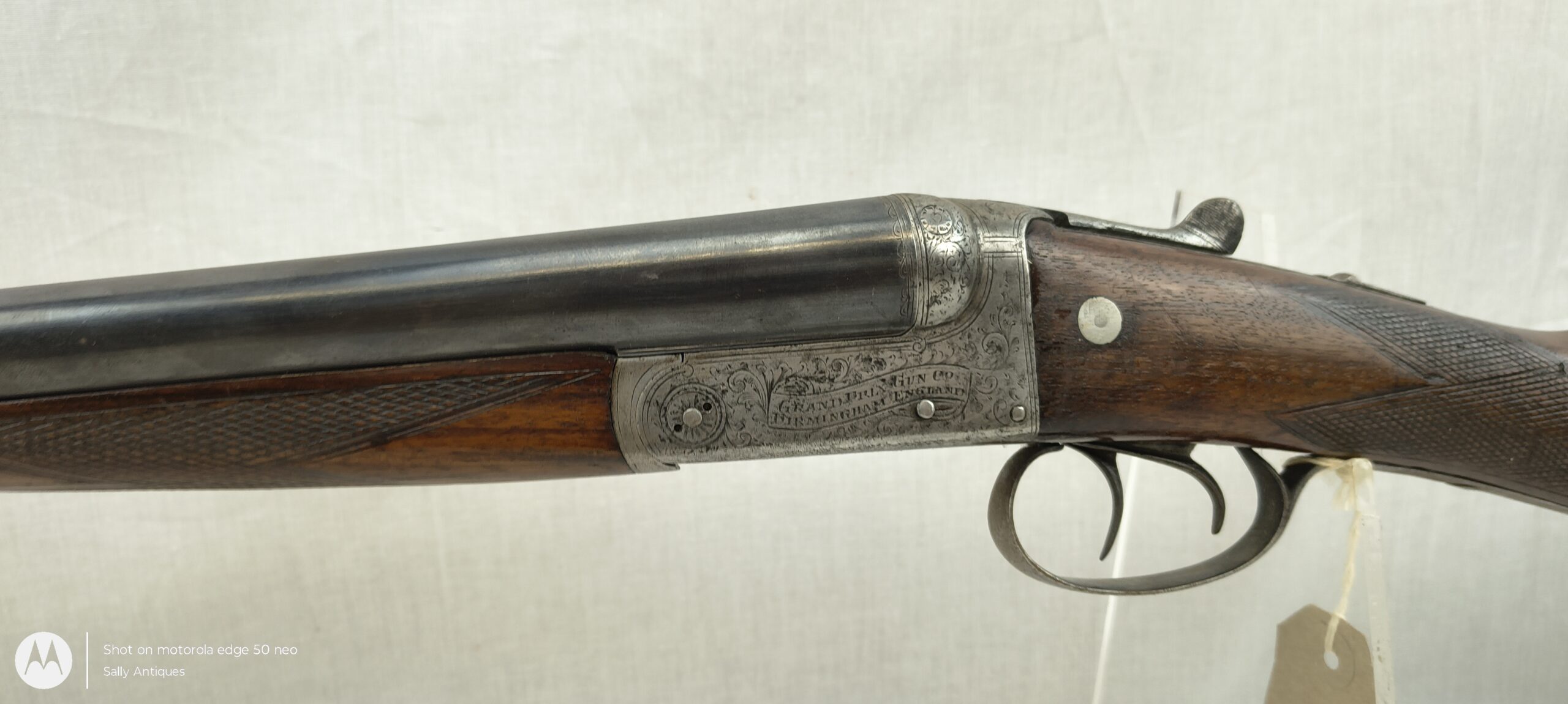 Old Spec Deactivated British Grand Prix Double Barrel Double Trigger Shotgun - Image 8