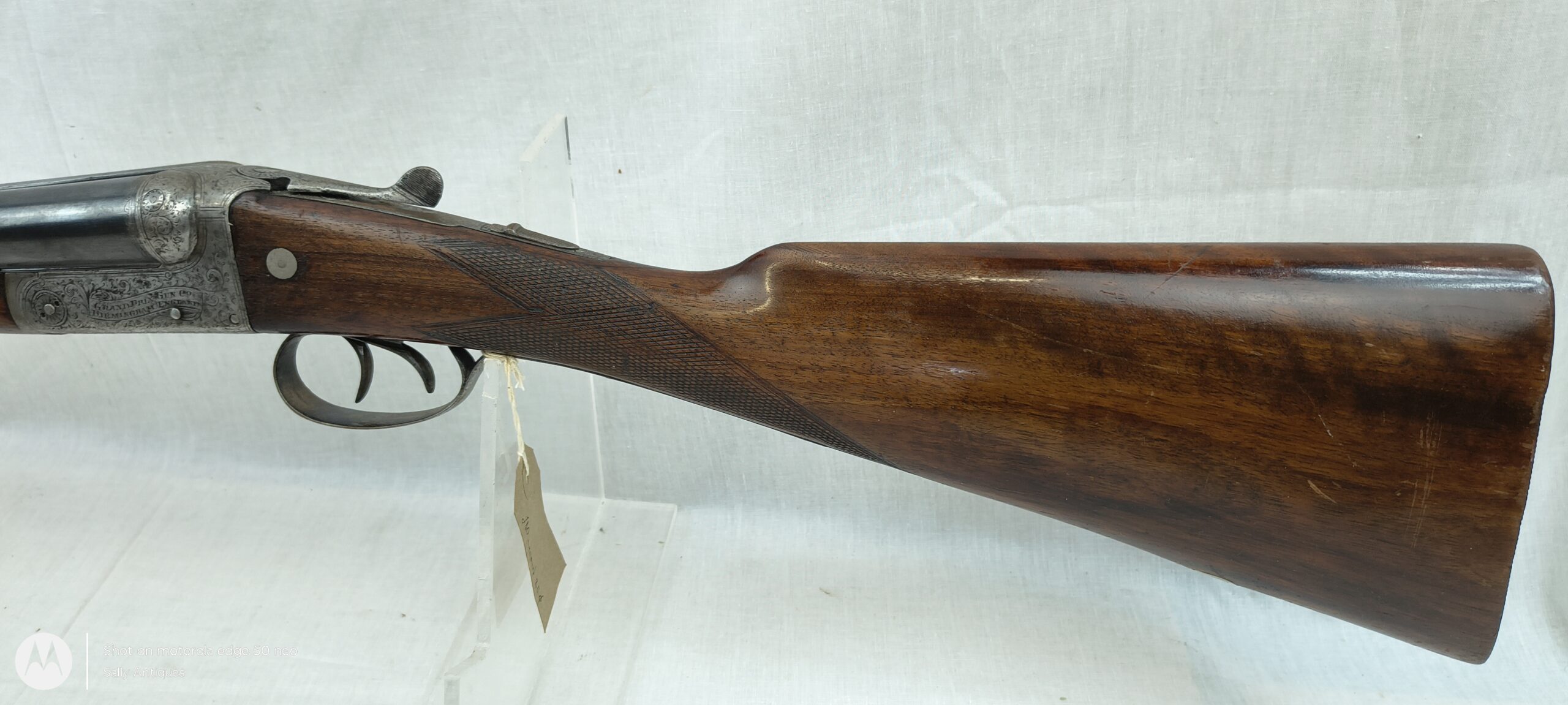 Old Spec Deactivated British Grand Prix Double Barrel Double Trigger Shotgun - Image 9