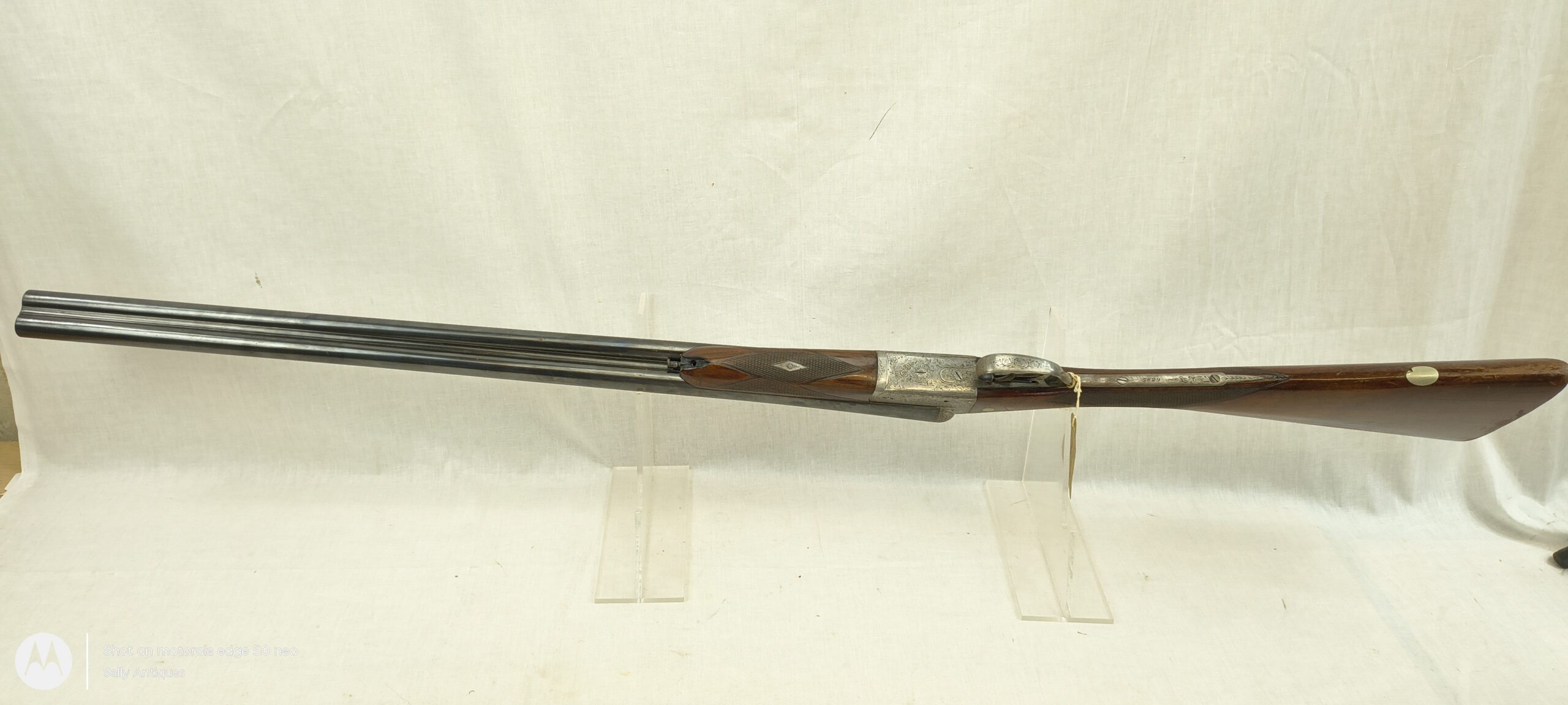 Old Spec Deactivated British Grand Prix Double Barrel Double Trigger Shotgun - Image 12
