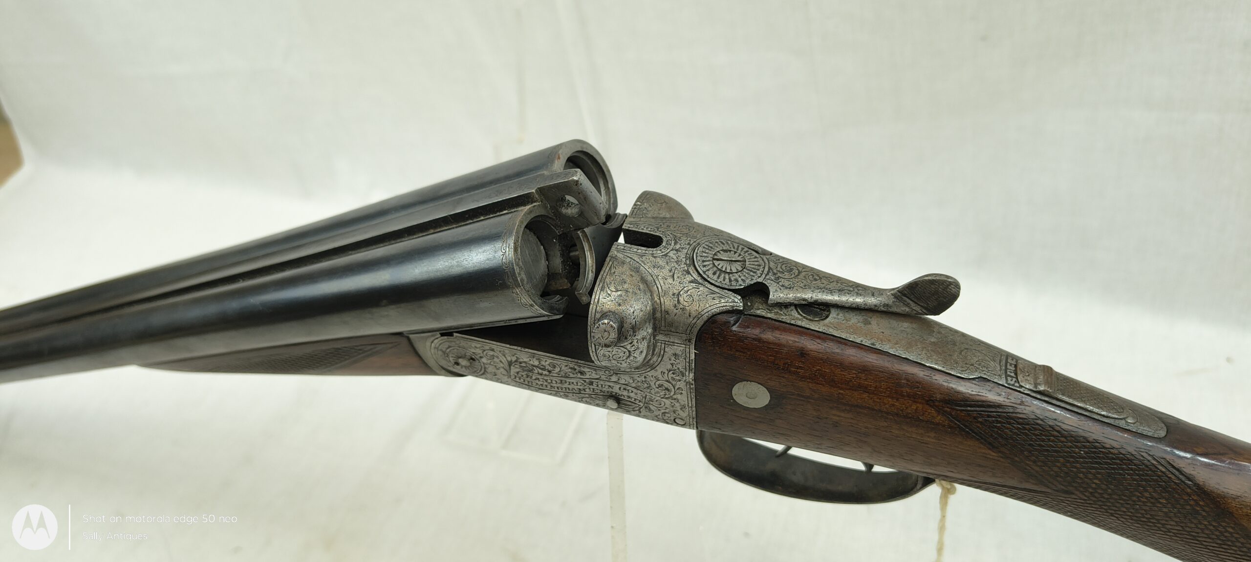 Old Spec Deactivated British Grand Prix Double Barrel Double Trigger Shotgun - Image 15