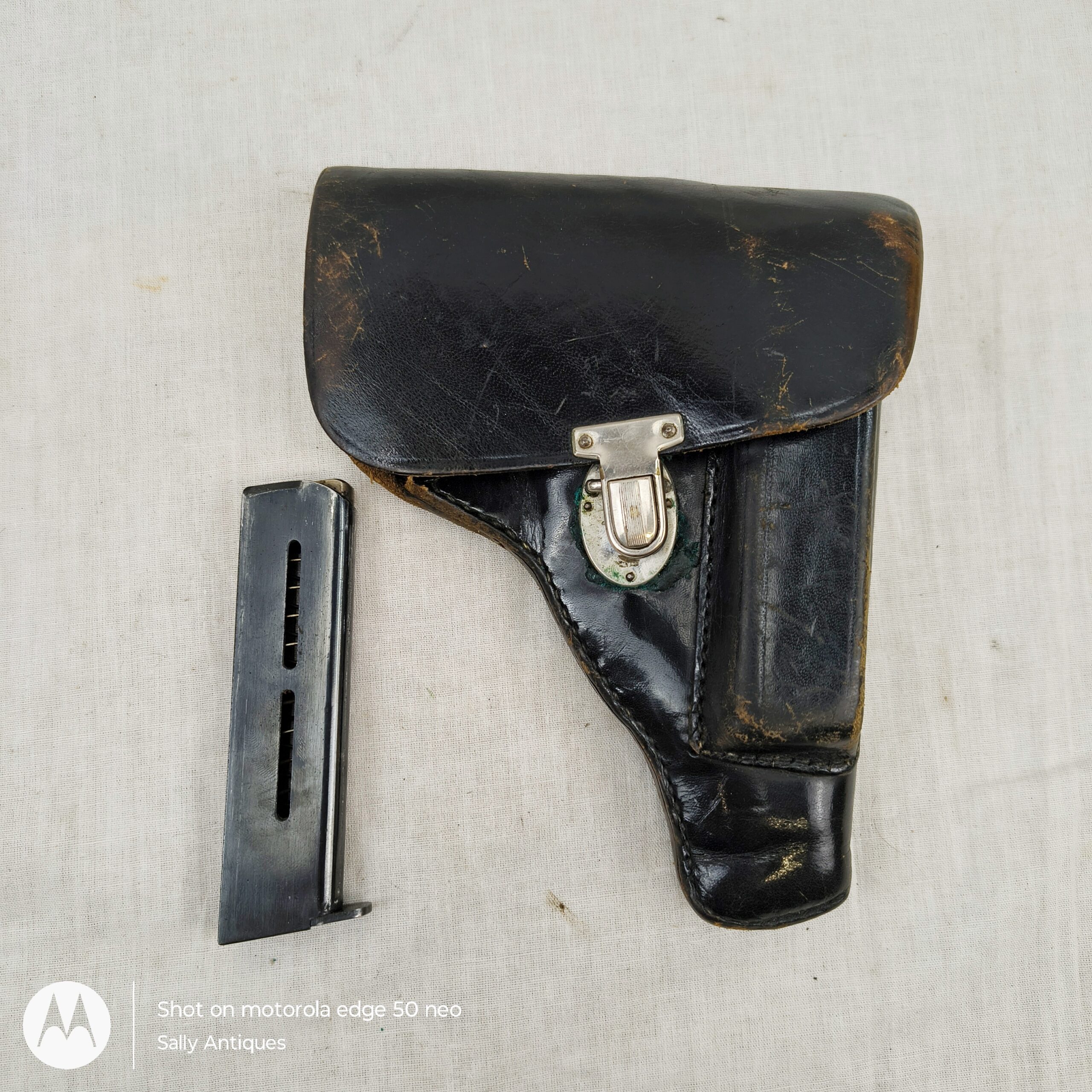 French ‘Unique’ Rr51 Police Pistol Holster and Spare Magazine