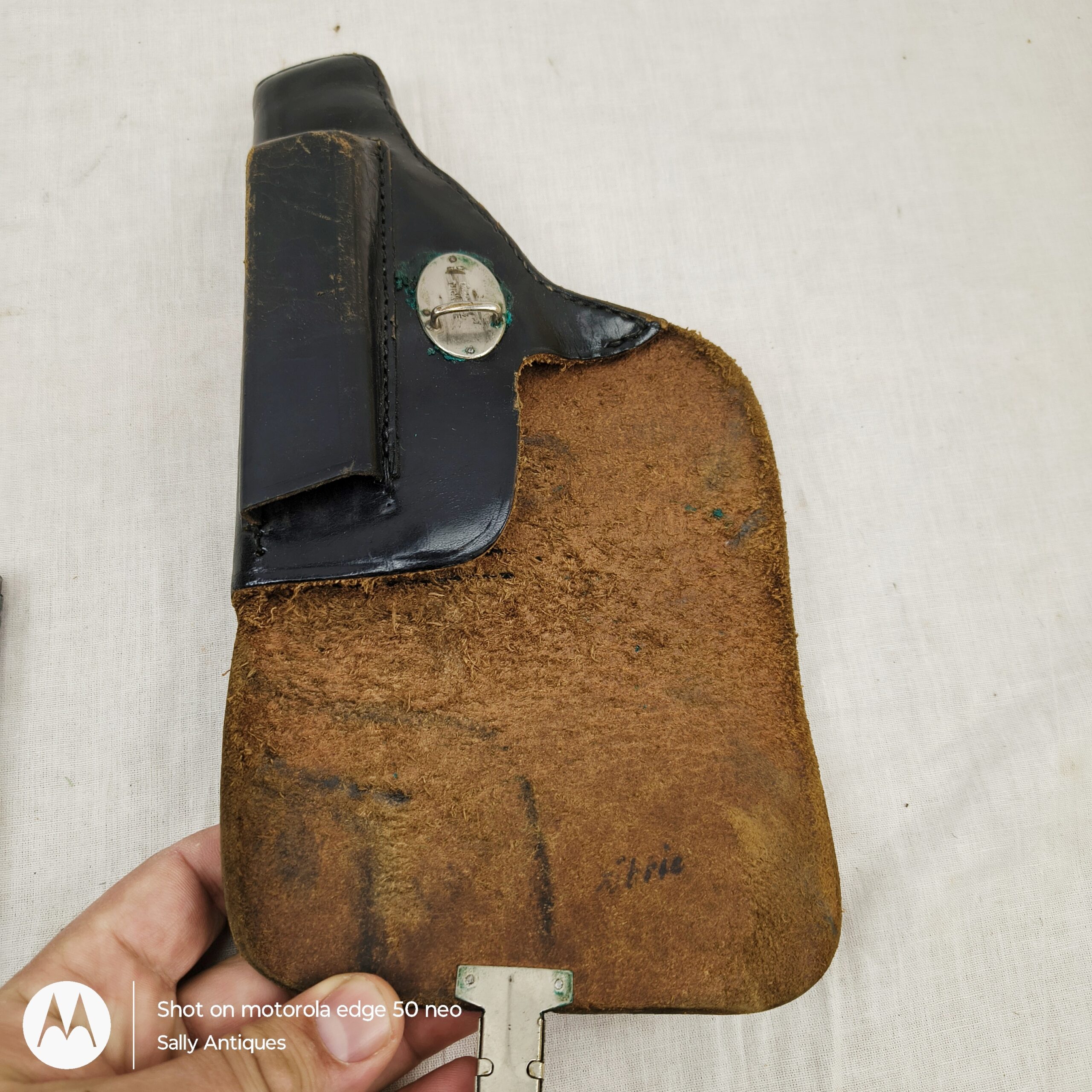 French ‘Unique’ Rr51 Police Pistol Holster and Spare Magazine - Image 4
