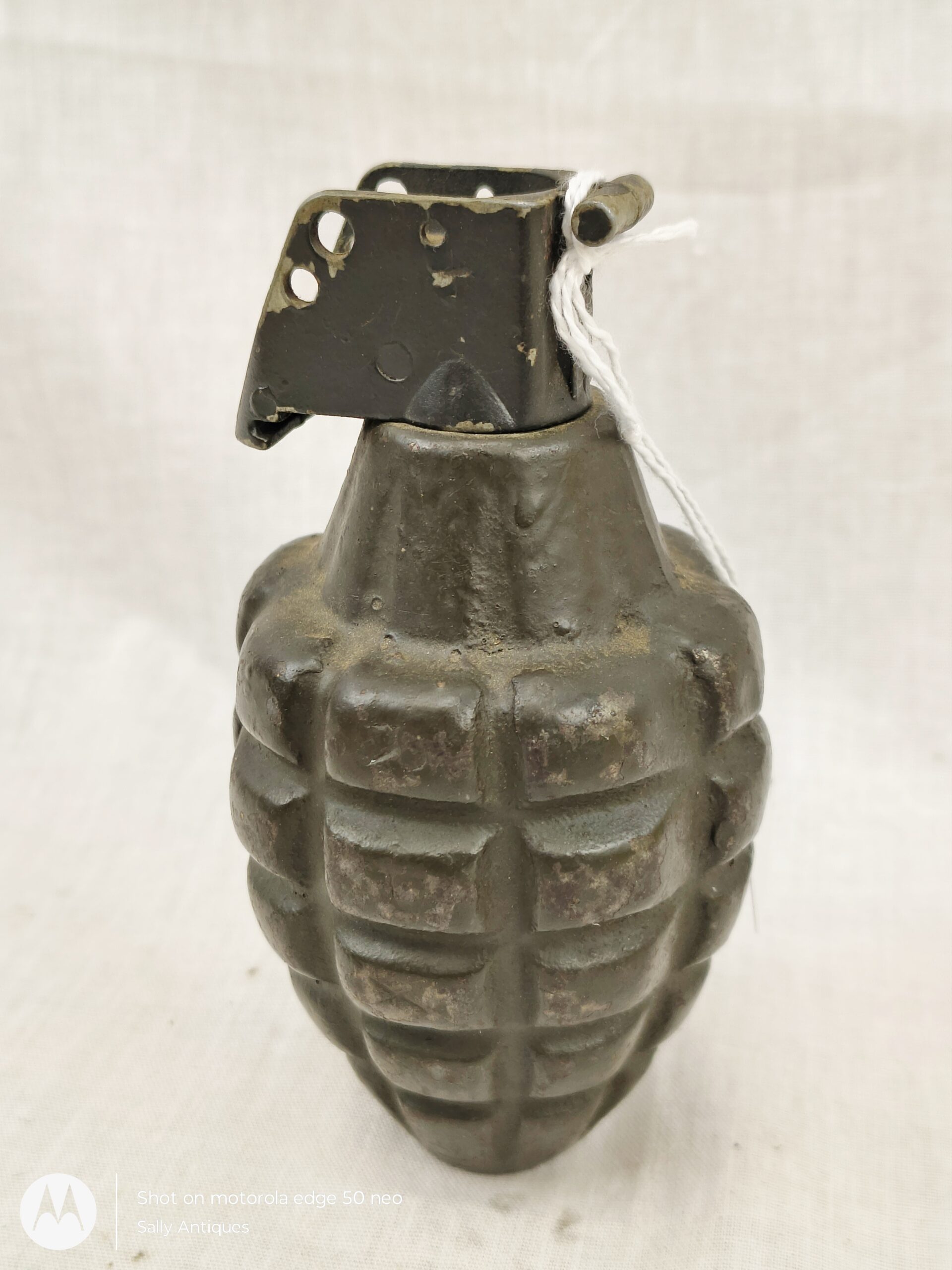 Post WW2 Vietnam Era American MK 2 Pineapple Grenade - Inert - Image 2