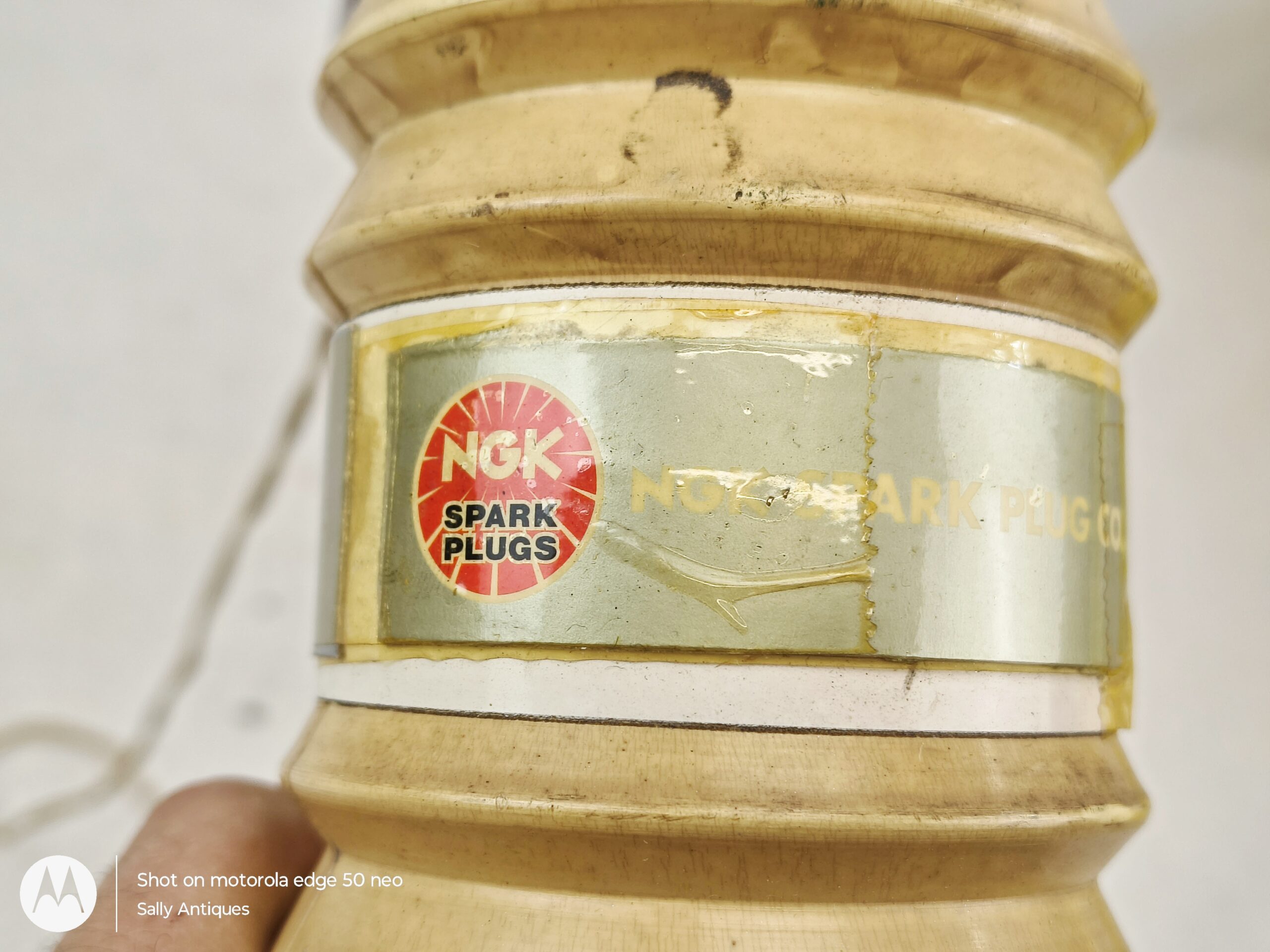Rare Original 1950/60 NGK Giant Spark Plug Shop Advertising - Image 7