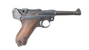 Imperial German, WW1, Luger P.08 Pistol, 9mm, Regimental Marking “83.R.M.G.16.”, Original Magazine, Deactivated