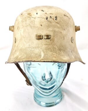 Irish Forces Issue, Inter-War & WW2, Vickers (German Pattern) M27 Steel Helmet, Original 1927 Dated Liner and Chinstrap