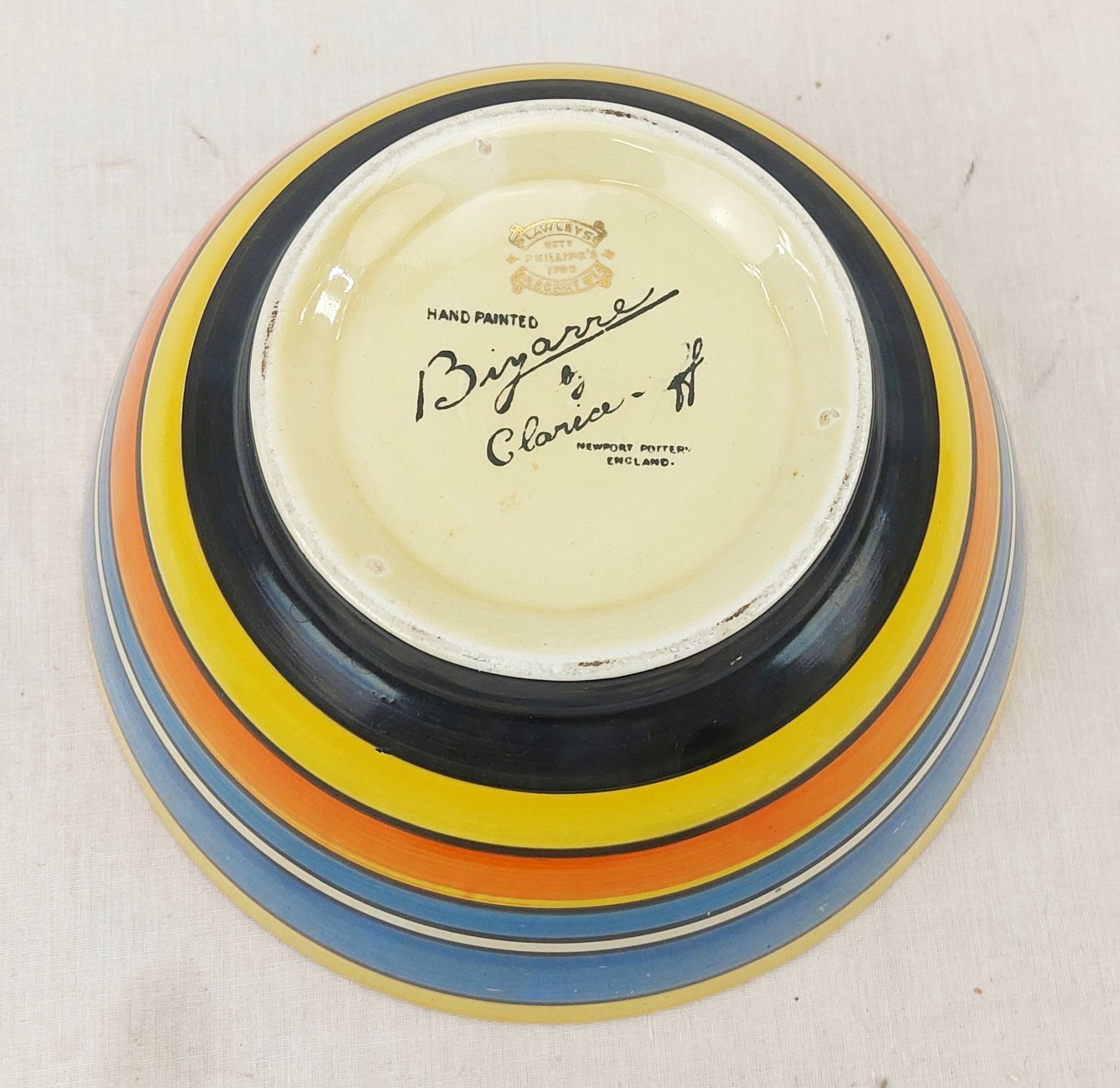 Clarice Cliff Liberty Stripe Bizarre Bowl - Image 9