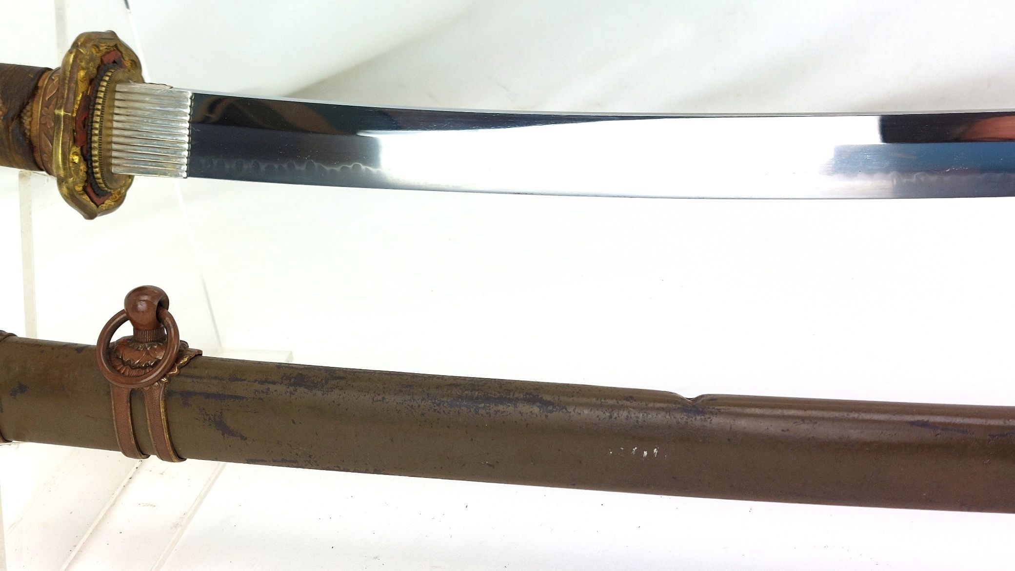 Japanese, WW2-1943, Type 98 Shin Guntō “One Looker” with Gendaitō Blade by Yūshu Hōjōji Hiromasa, Signed, Dated, Combat Carried - Image 5