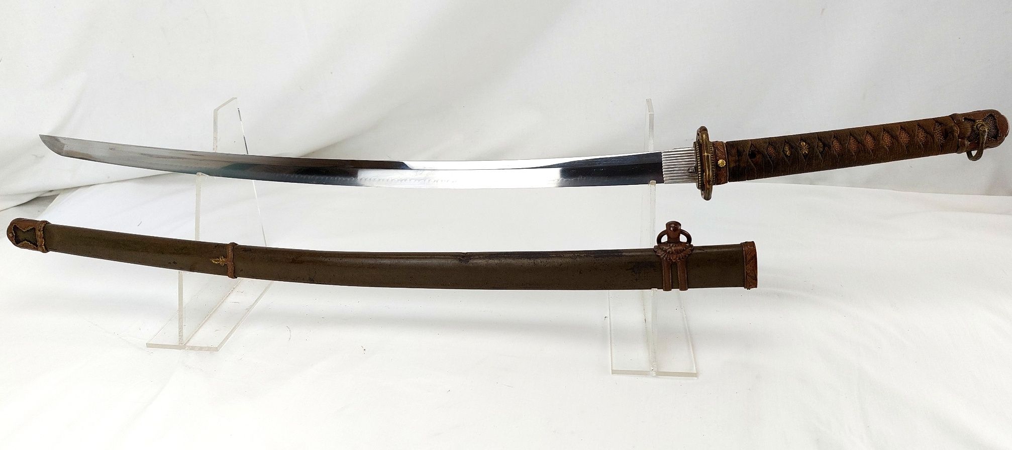 Japanese, WW2-1943, Type 98 Shin Guntō “One Looker” with Gendaitō Blade by Yūshu Hōjōji Hiromasa, Signed, Dated, Combat Carried - Image 7