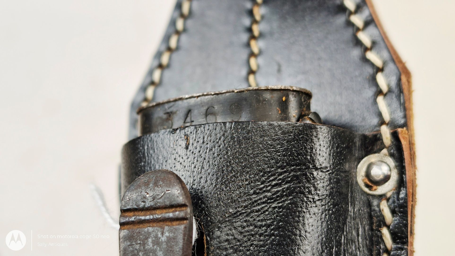 Mauser K98 Rifle Bayonet, Scabbard and Black Leather Frog - Image 7