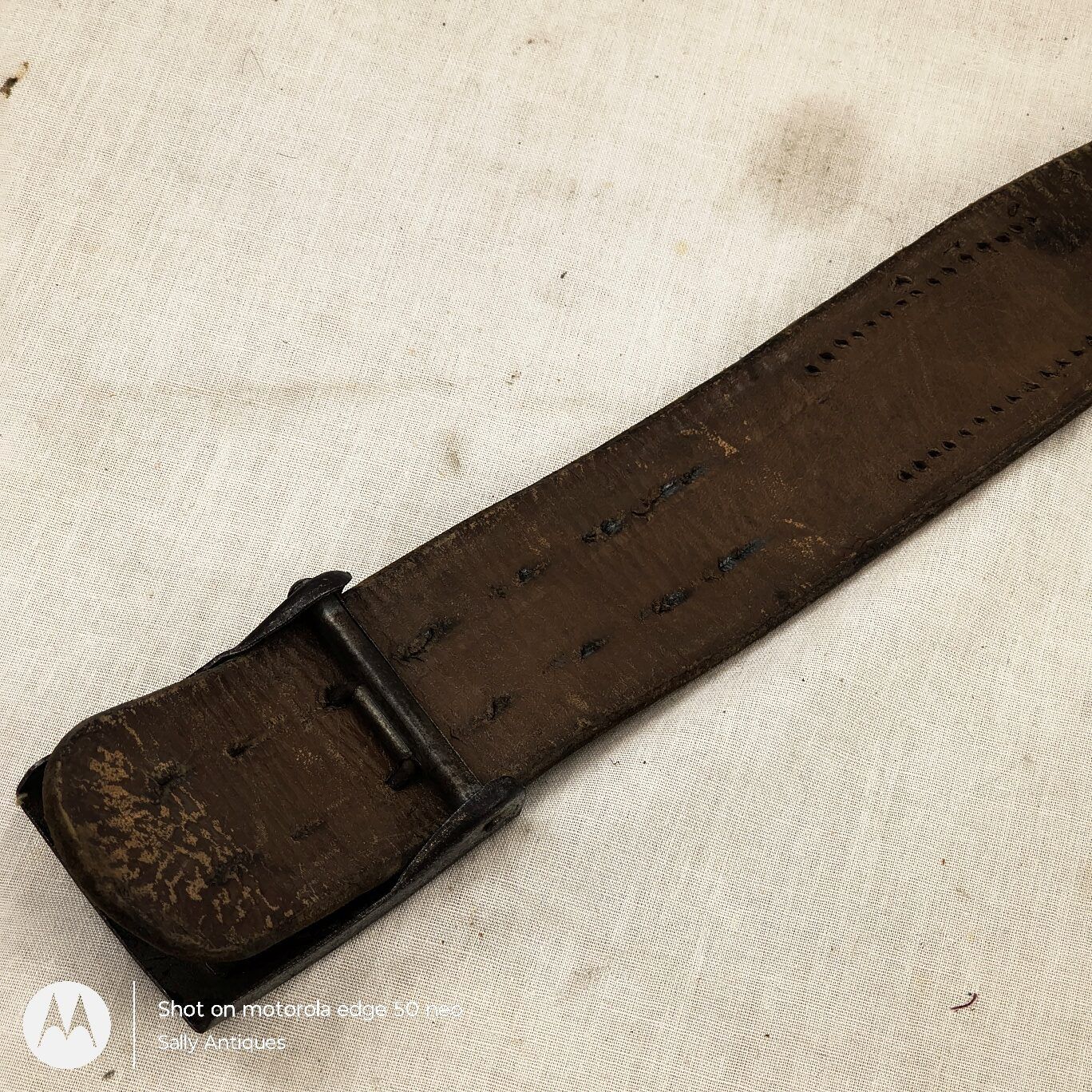 Original Nazi German WWII Hitler Youth (Hitlerjugend) Belt & Buckle – “Blut und Ehre!” (Blood and Honour) - Image 5