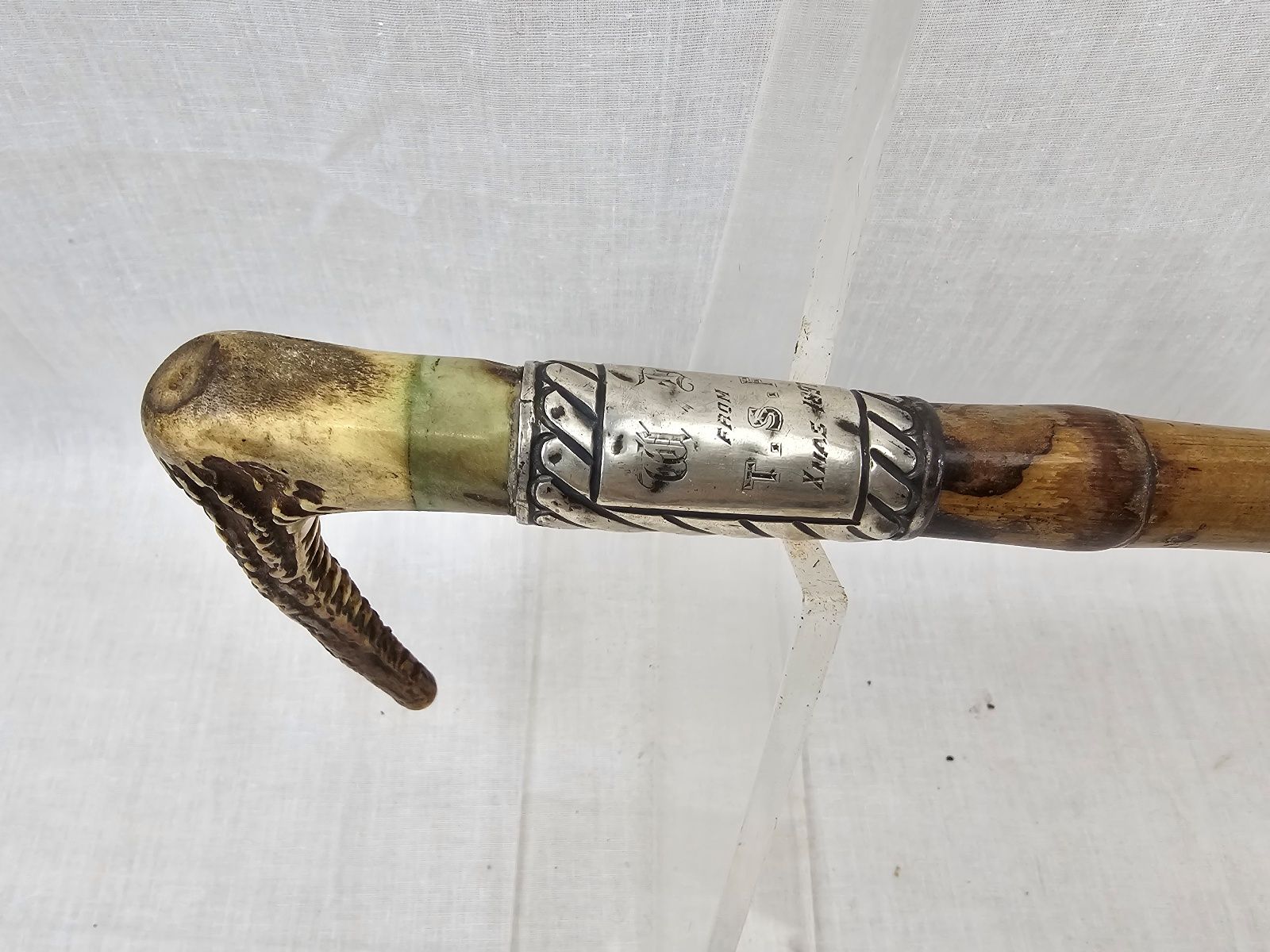 Ornate Wooden Walking Cane - Image 2