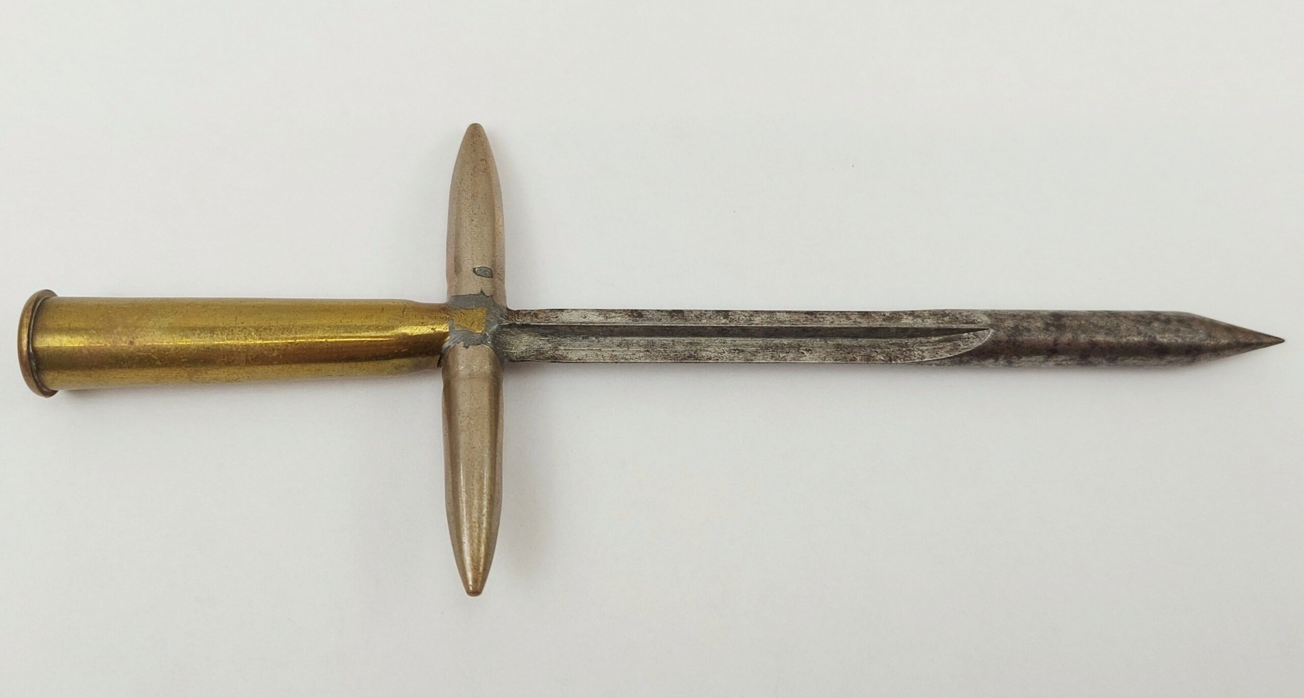 Scarce WW1 Trench Art Letter Opener Made From Aerial Fletchette - Image 4