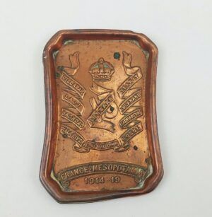WW1 13th Hussars Copper Ashtray