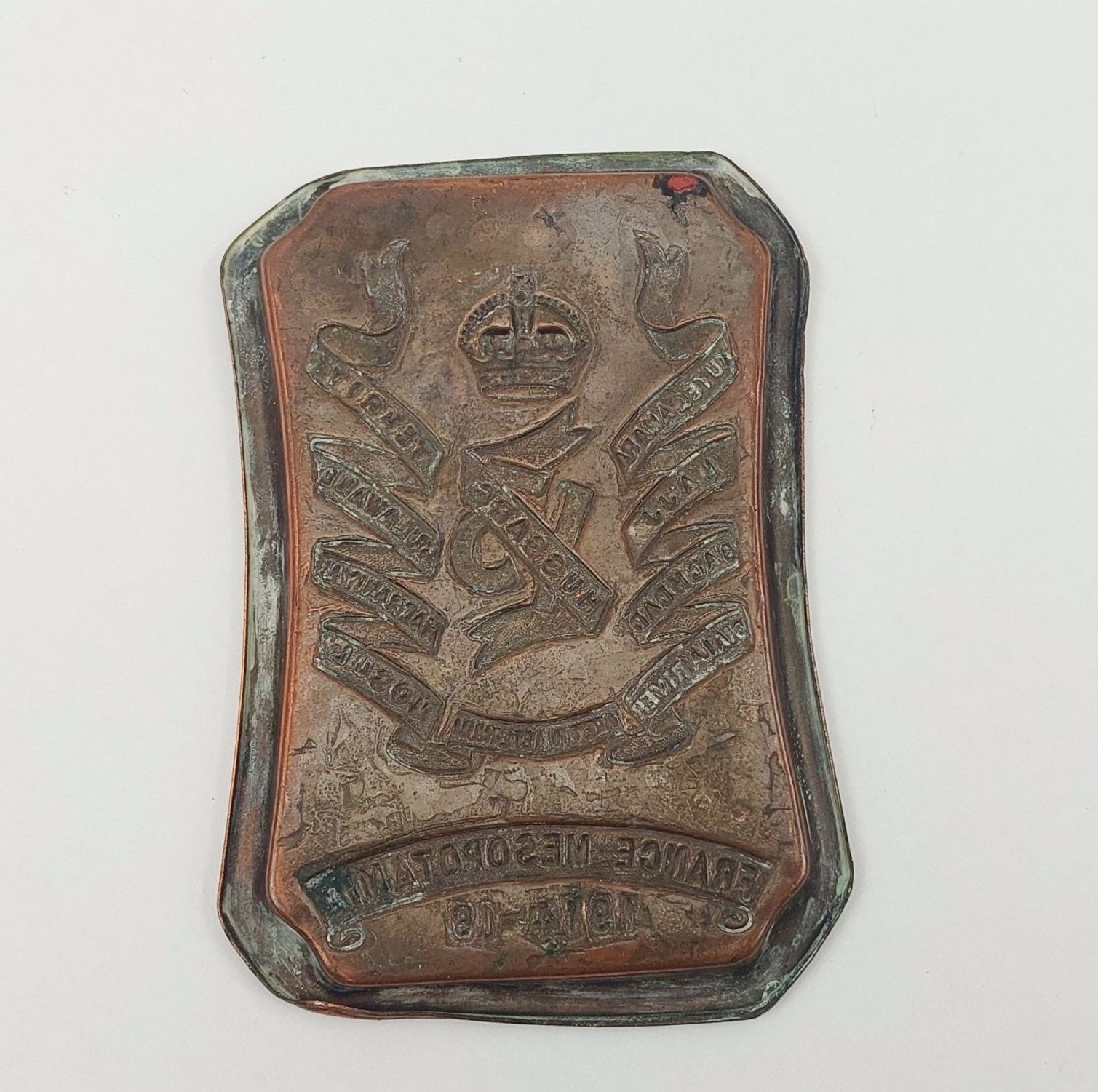 WW1 13th Hussars Copper Ashtray - Image 2