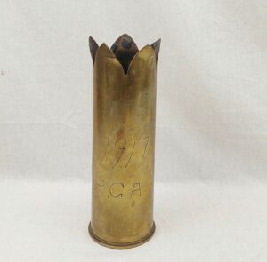 WW1 1917 13 Pounder Trench Art Shell Case RGA Royal Garrison Artillery