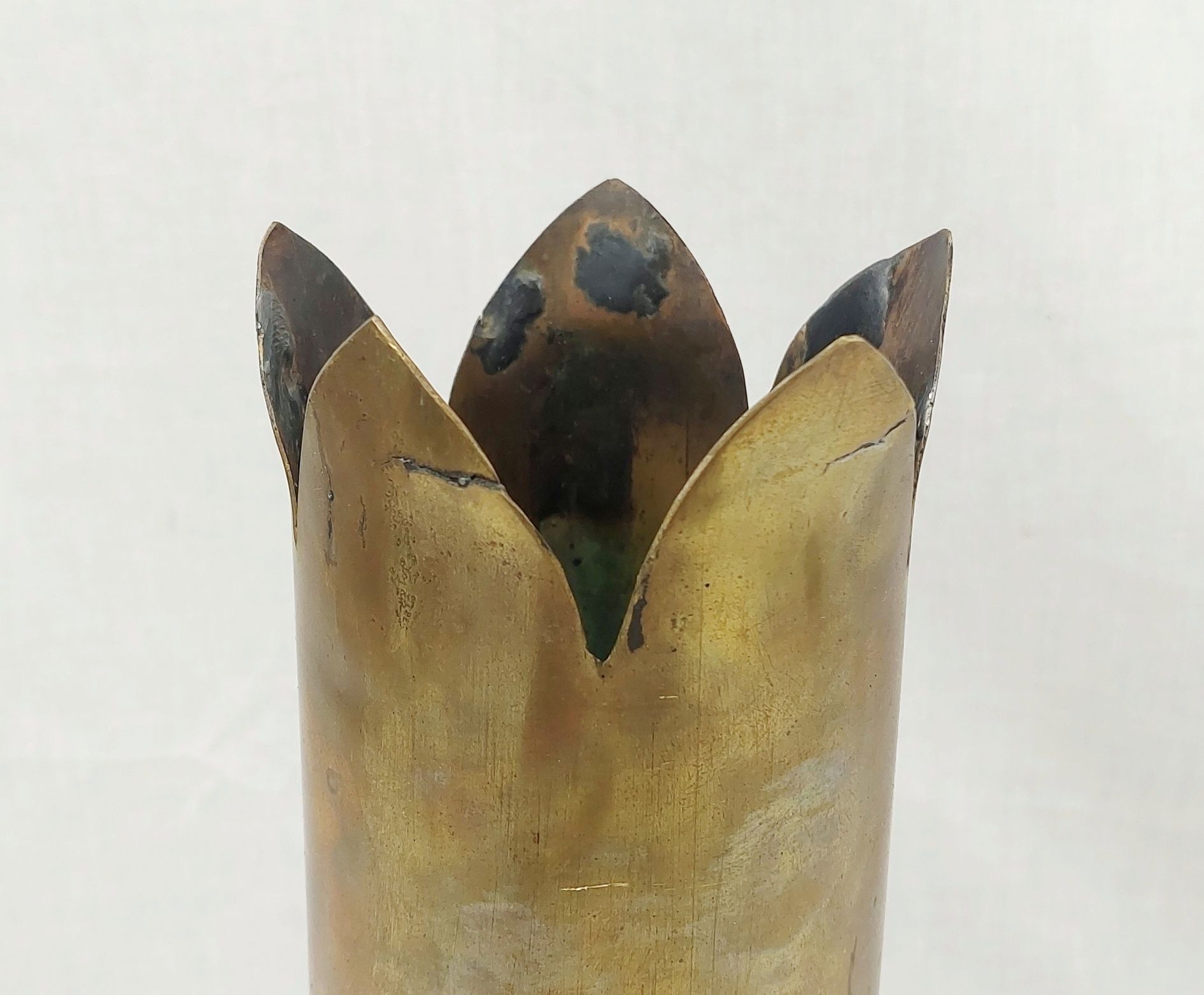 WW1 1917 13 Pounder Trench Art Shell Case RGA Royal Garrison Artillery - Image 5
