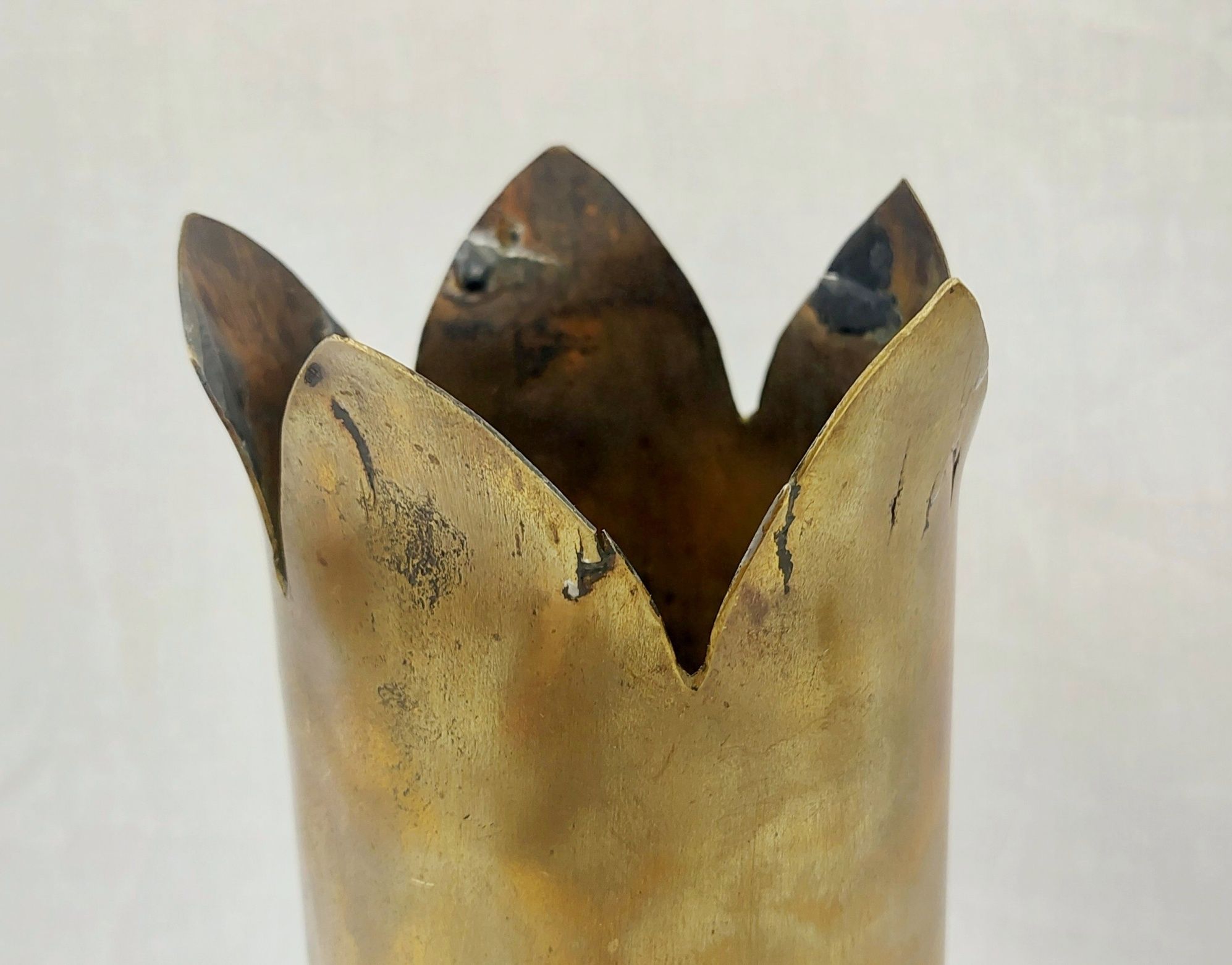 WW1 1917 13 Pounder Trench Art Shell Case RGA Royal Garrison Artillery - Image 3