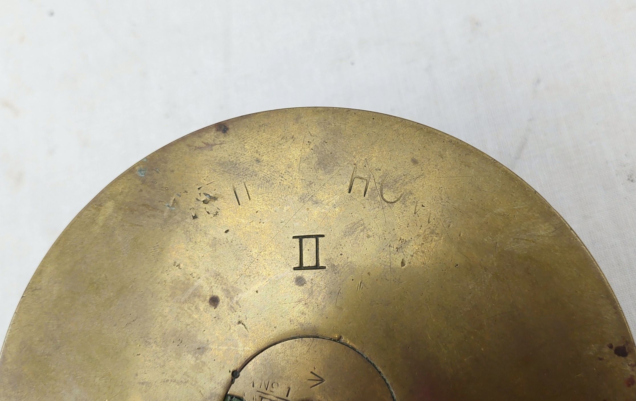 WW1 4.5 Inch Howitzer British Army Trench Art Officers Cap - Image 4