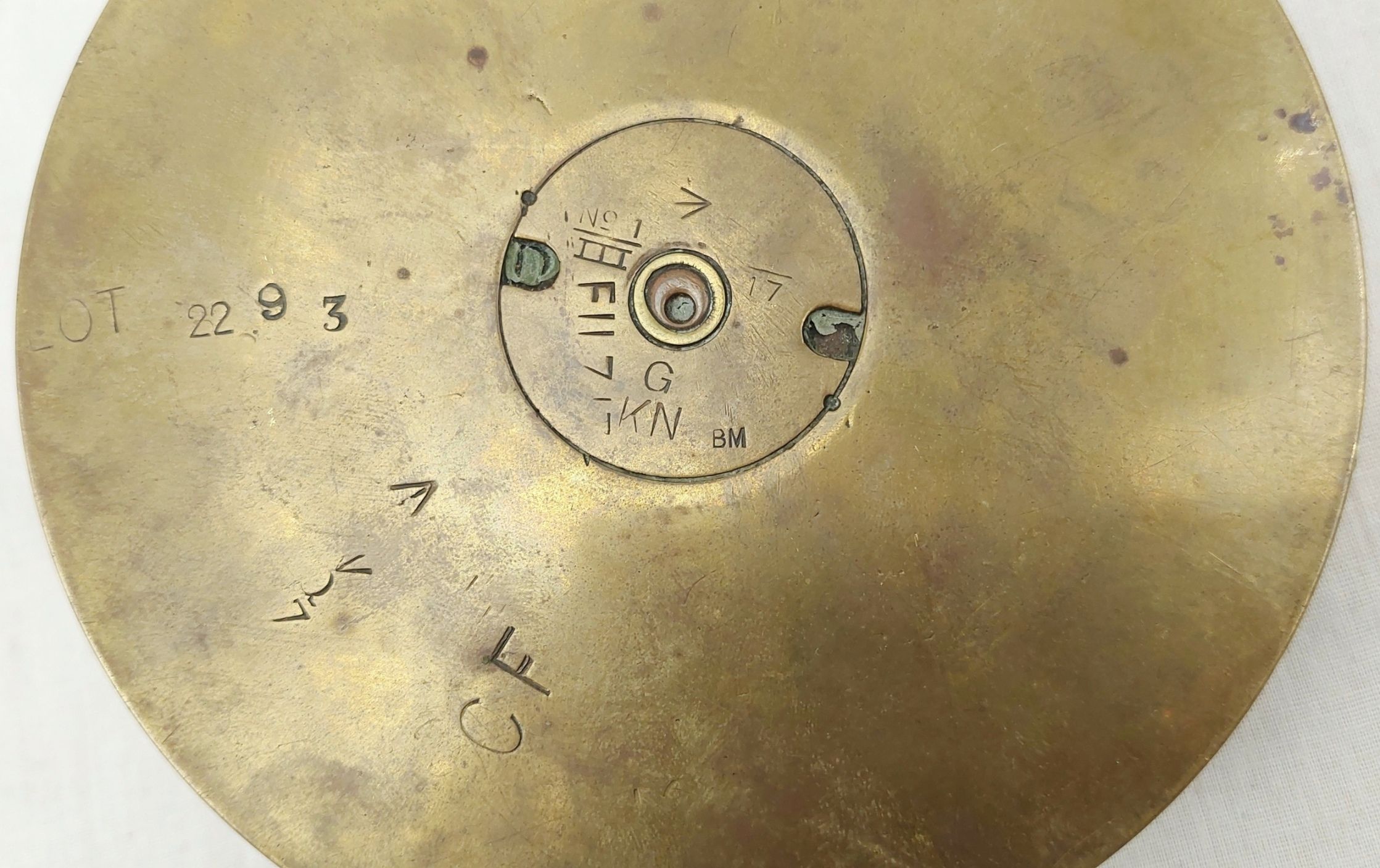 WW1 4.5 Inch Howitzer British Army Trench Art Officers Cap - Image 3