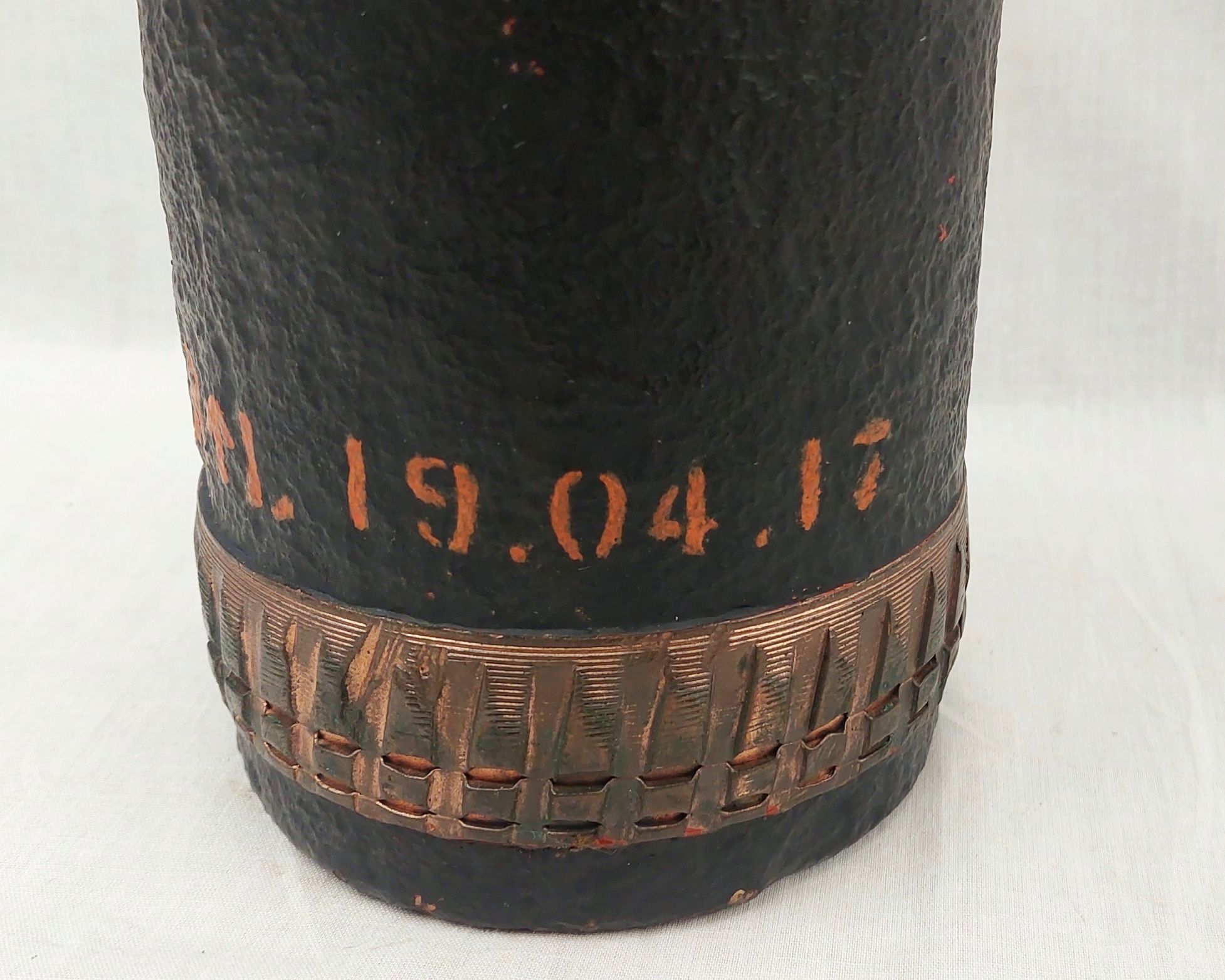 WW1 British 4.5 Howitzer Shrapnel Artillery Shell - Image 3