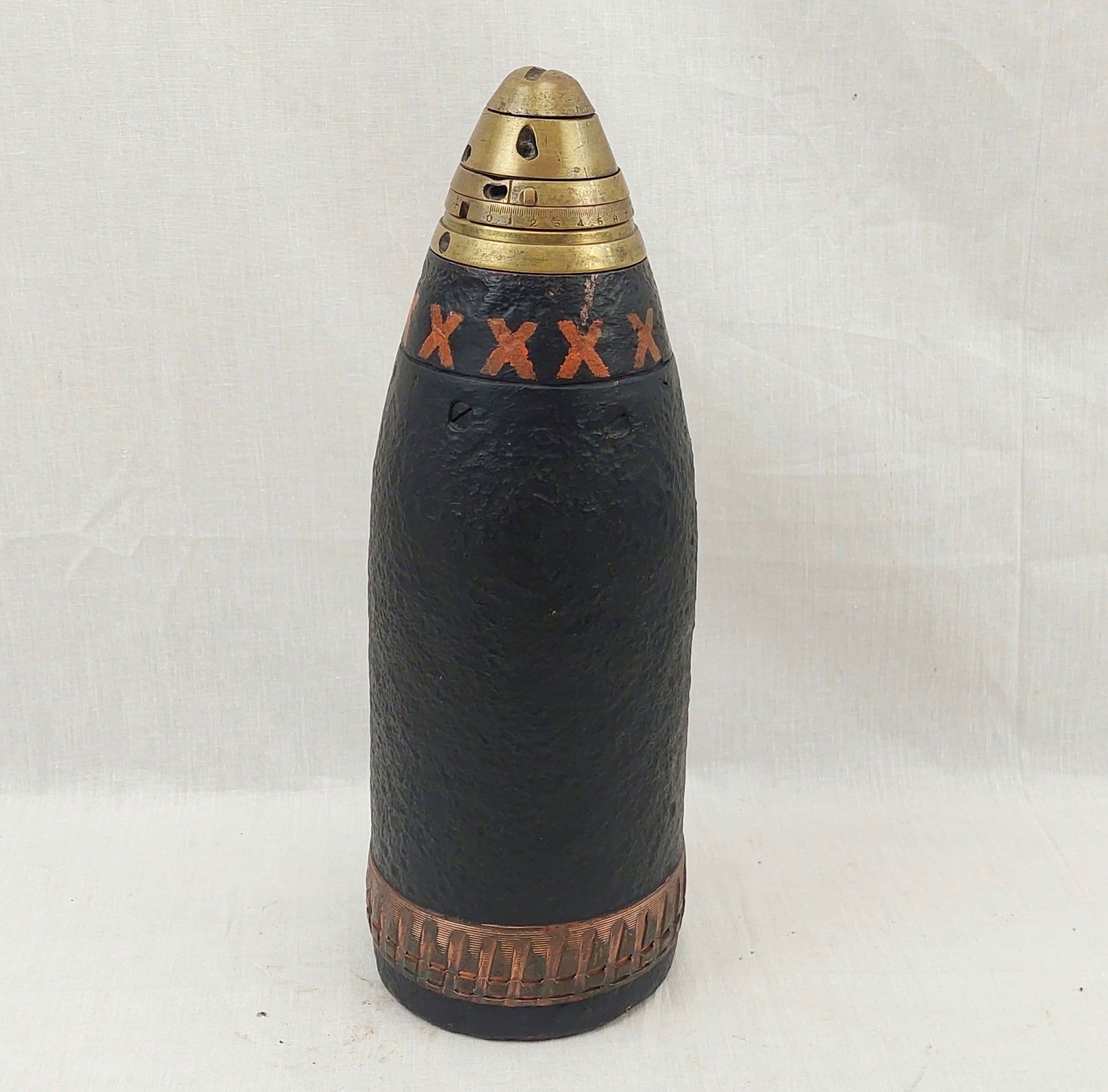 WW1 British 4.5 Howitzer Shrapnel Artillery Shell - Image 6