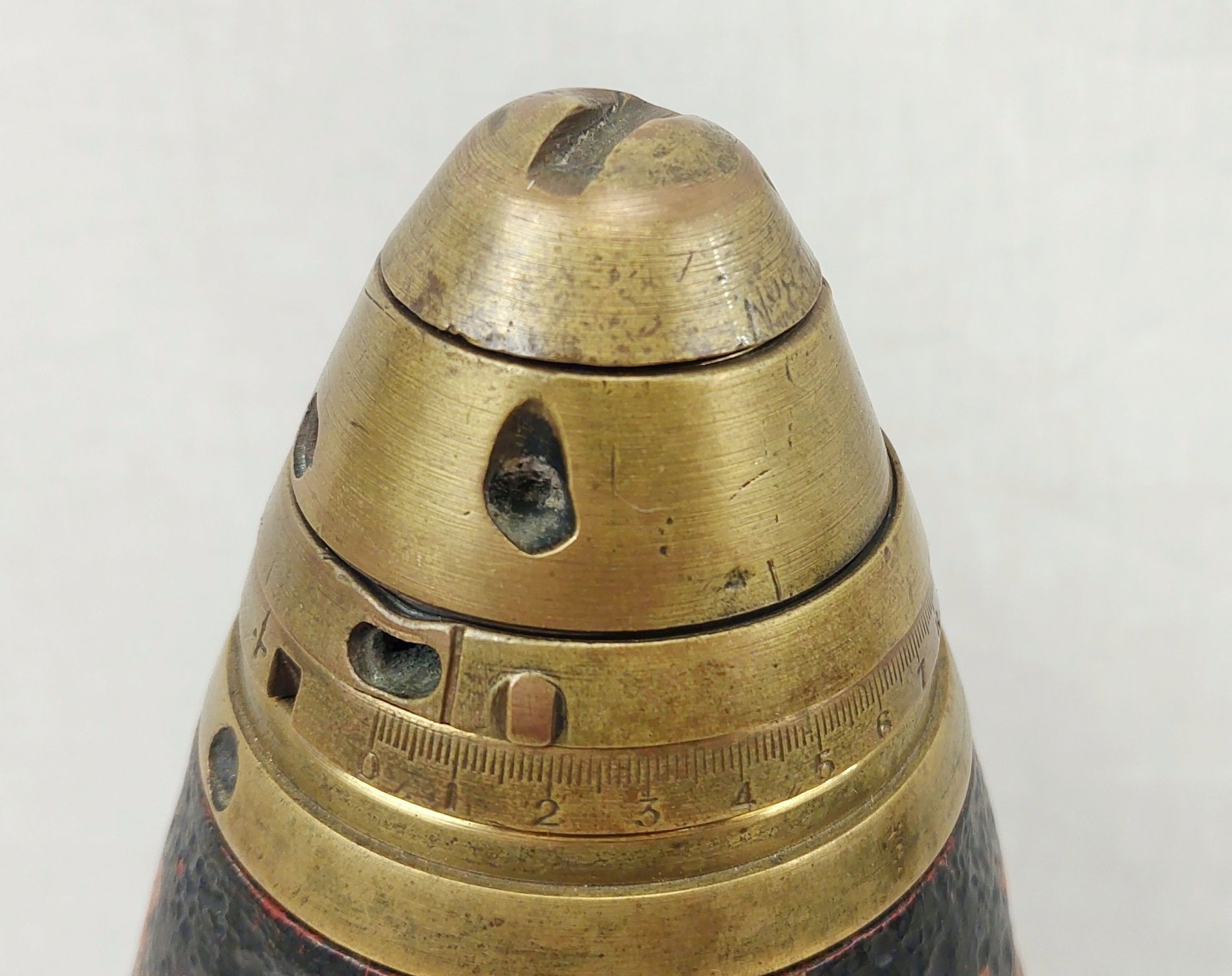 WW1 British 4.5 Howitzer Shrapnel Artillery Shell - Image 7