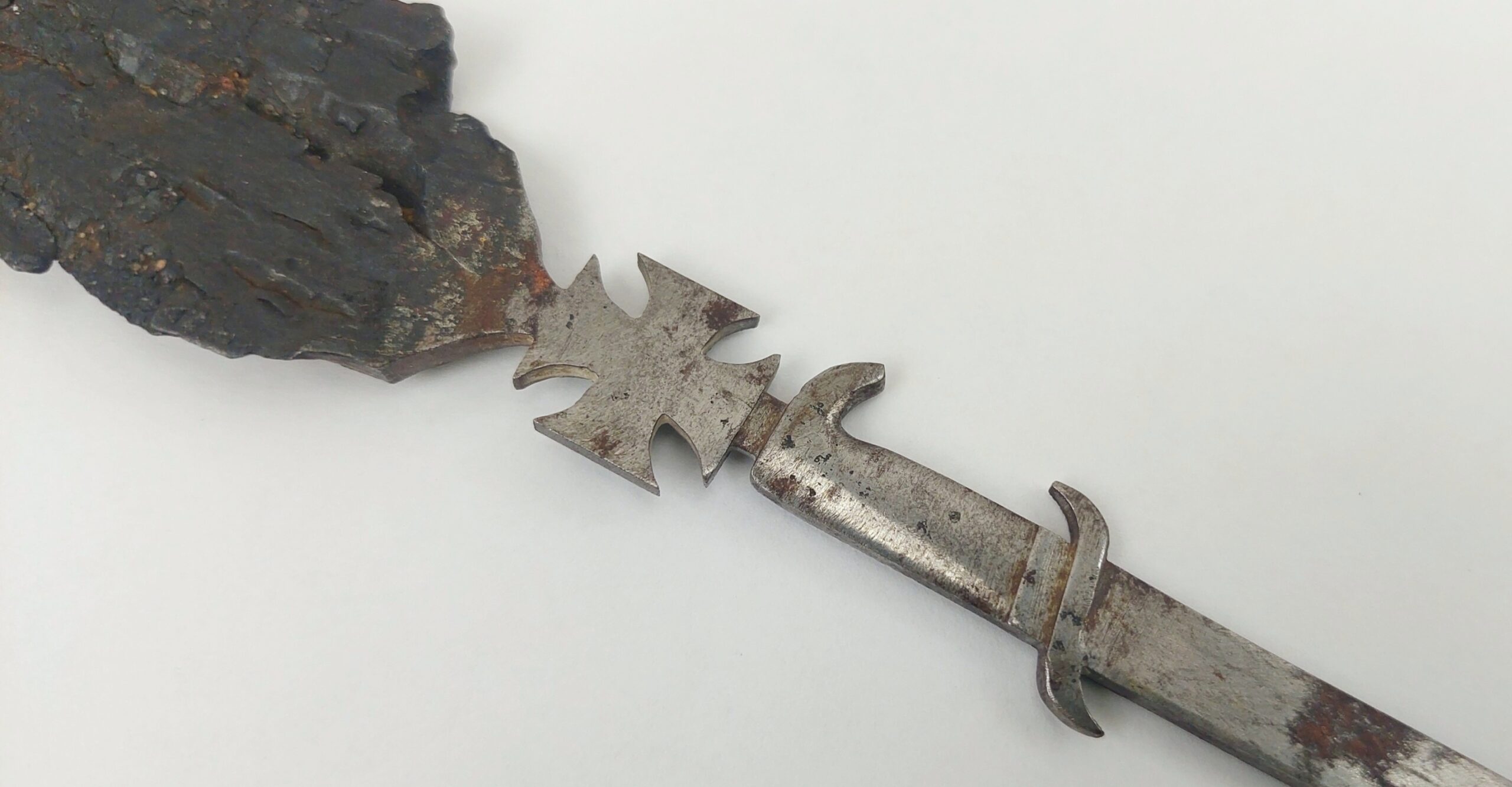 WW1 German Letter Opener Made From Shell Shrapnel - Image 3