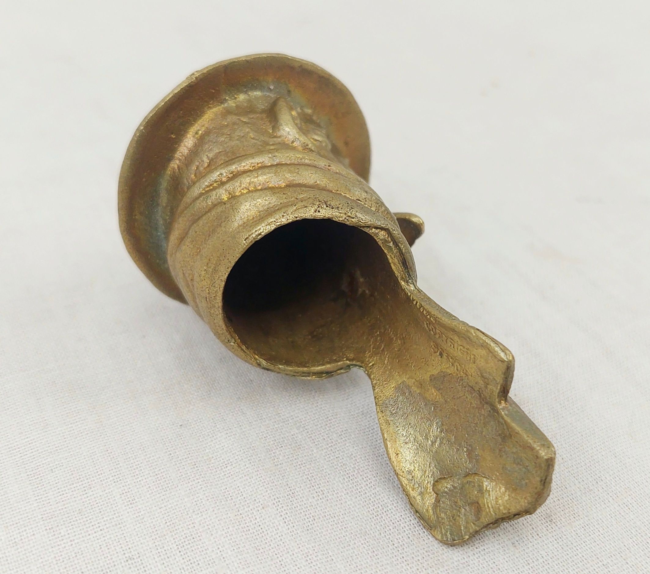 WW1 Old Bill Bruce Bairnsfather Brass Motorcycle Mascot - Image 5