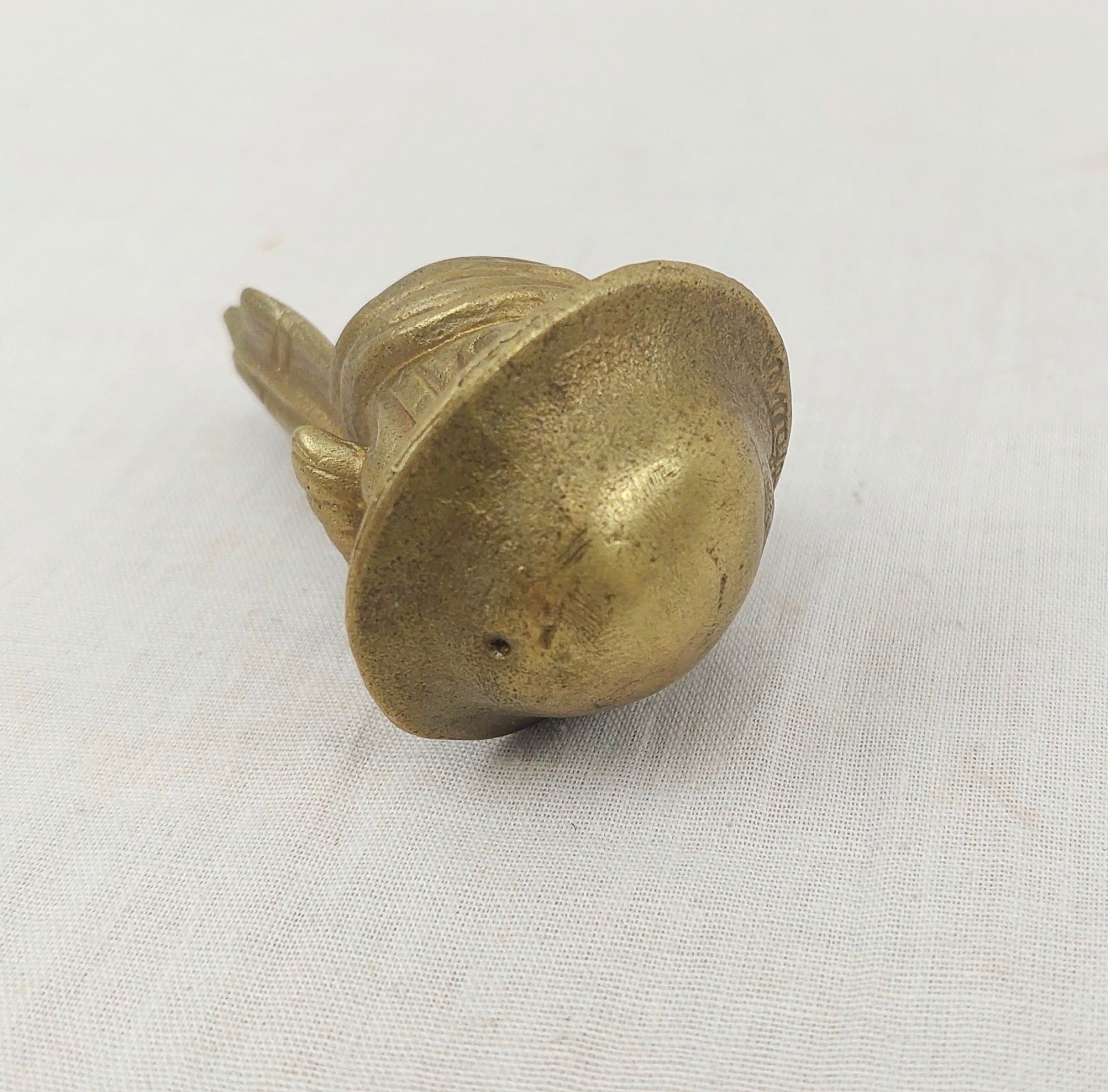 WW1 Old Bill Bruce Bairnsfather Brass Motorcycle Mascot - Image 4